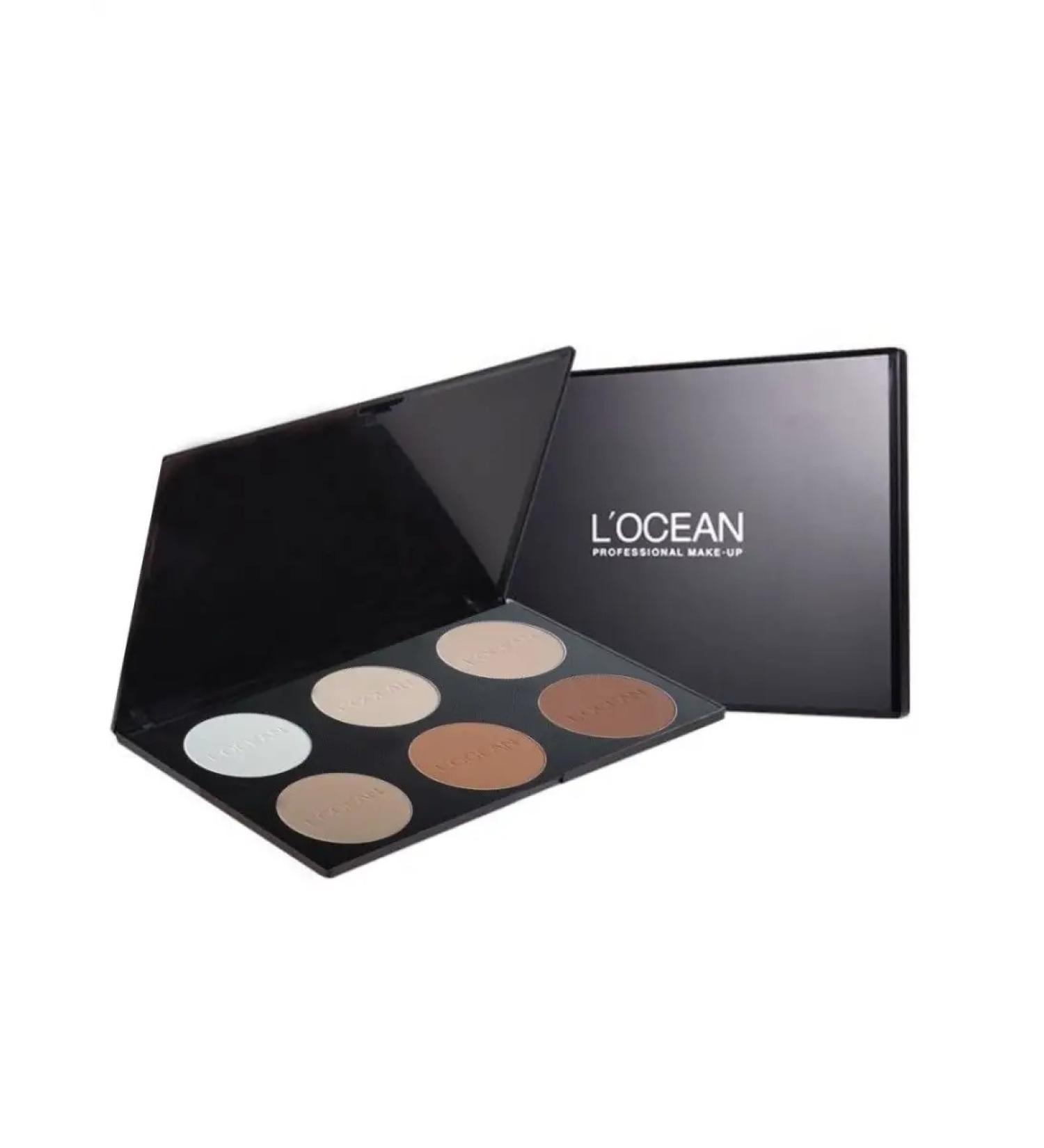 L'OCEAN Professional palette of powder 6 shades 10 g x 6