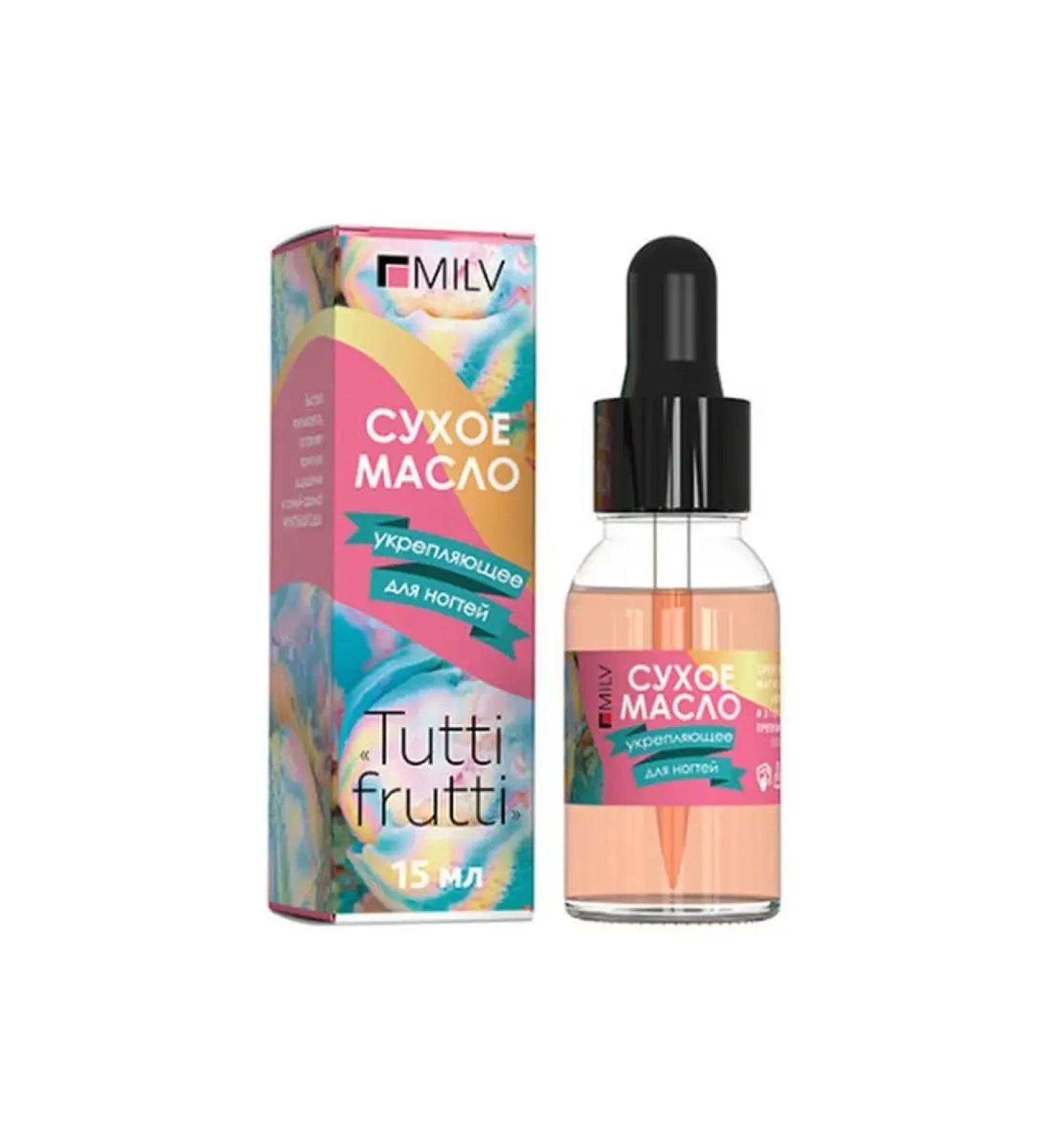 MILV Dry strengthening nail oil Tutti Frutti 15 ml