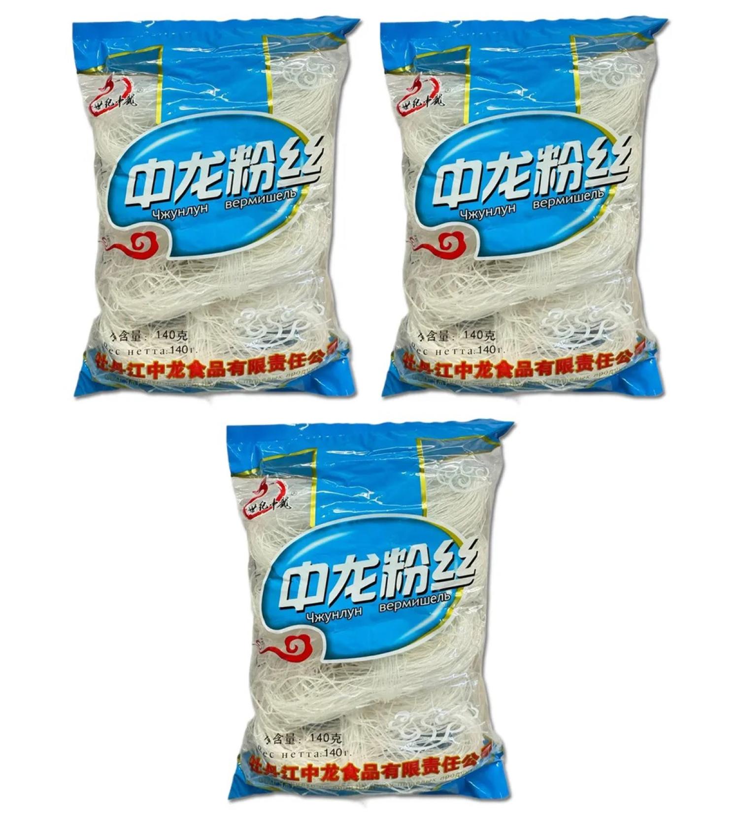 Funchose Chinese noodles 3 pcs 140 g - Buy Online on GoSupps.com
