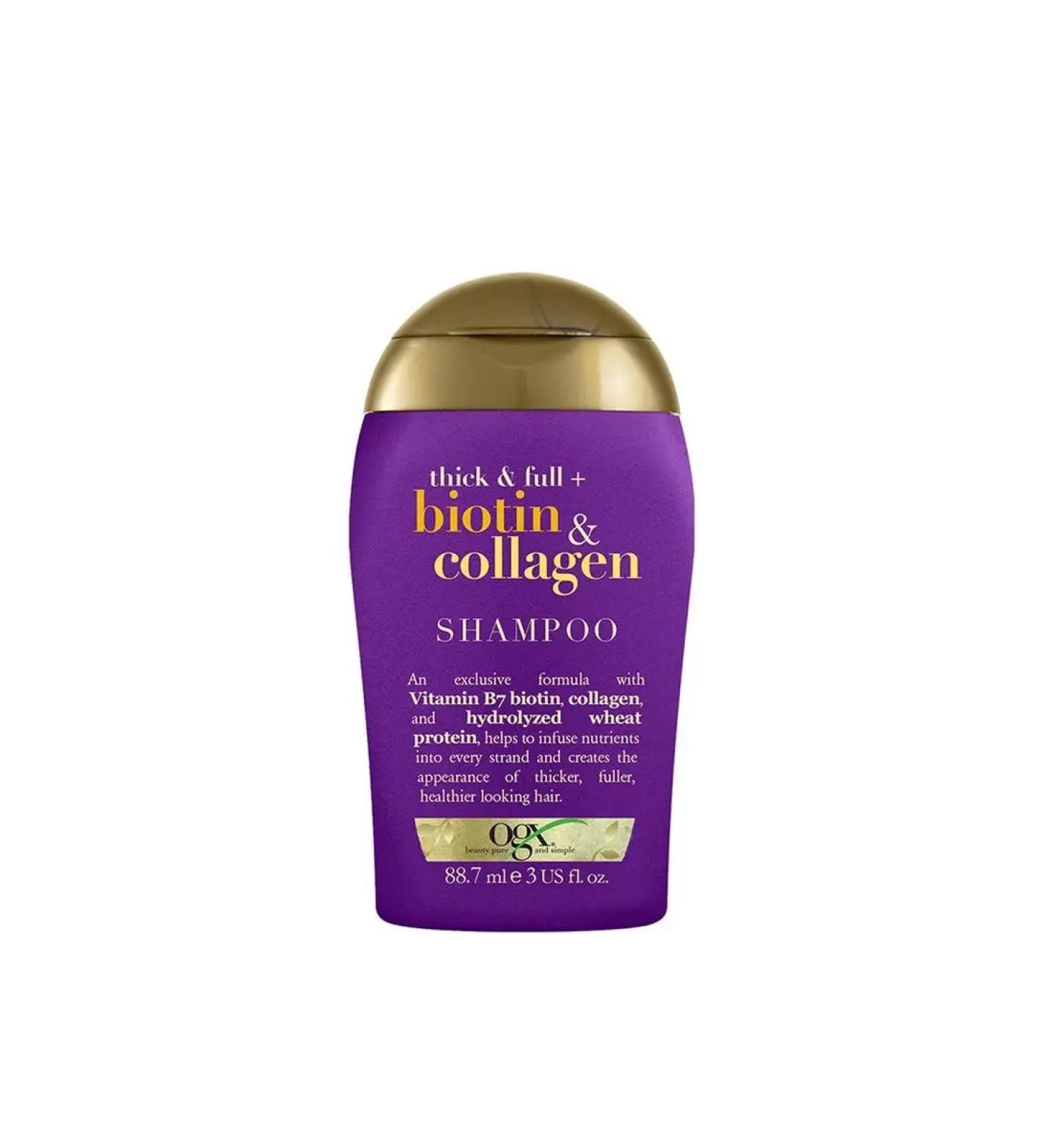 OGX Shampoo for thin hair with biotin and collagen shit