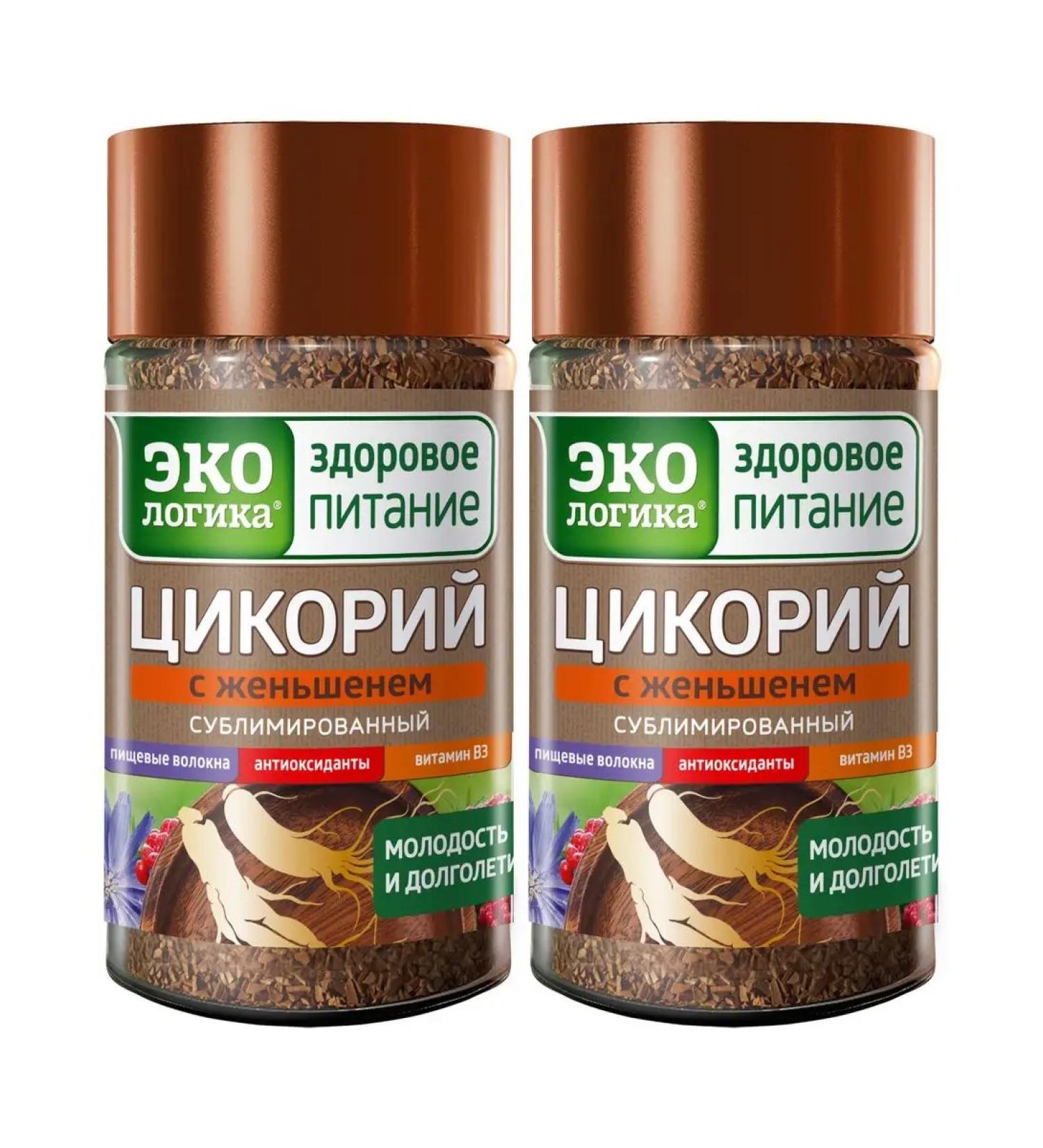EcoLogic Tsikoria with ginseng sublimated 85g x 2pcs - Buy Online on GoSupps.com