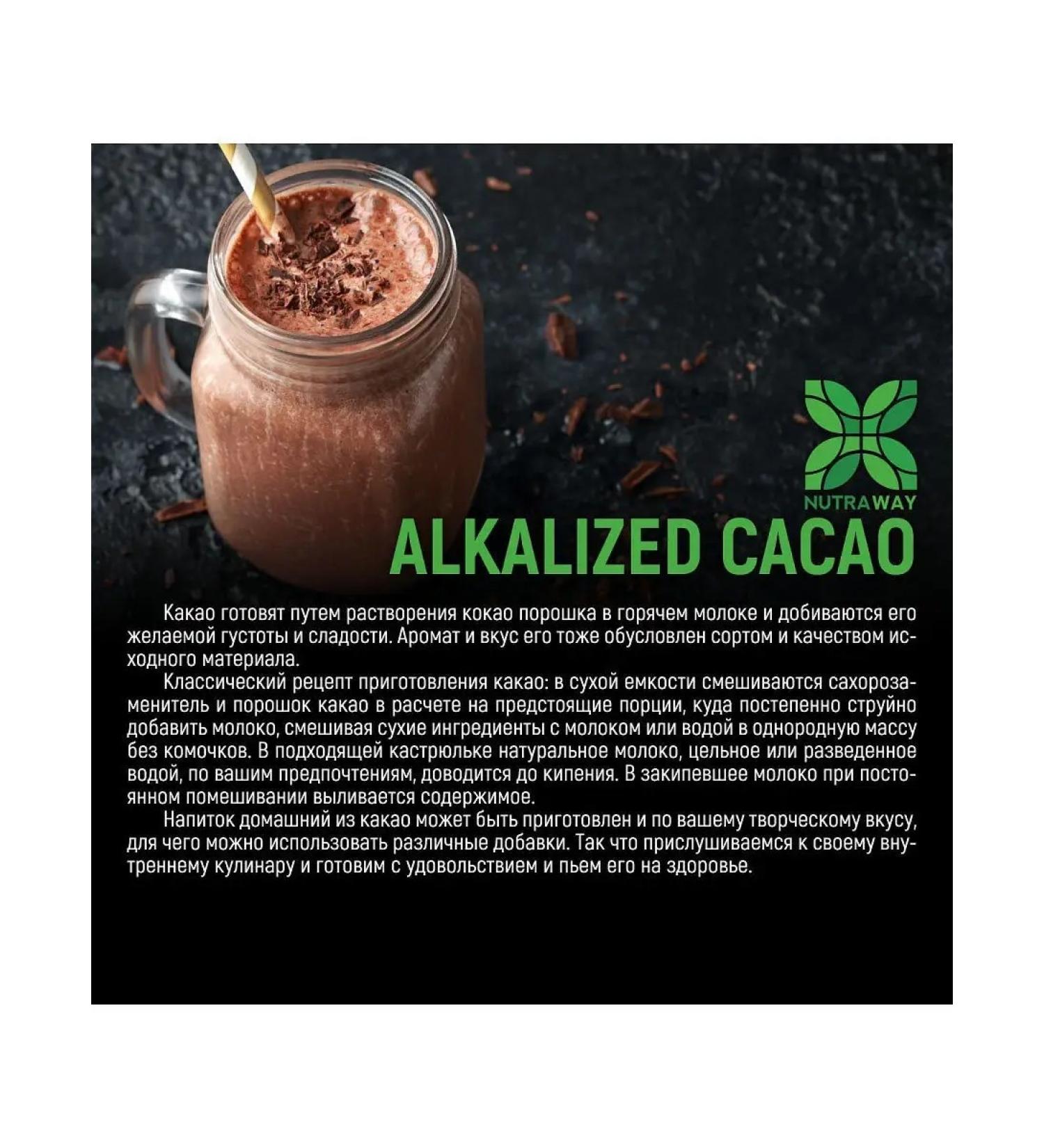 NUTRAWAY Cocoa Alkalized powder 190 - Buy Online on GoSupps.com