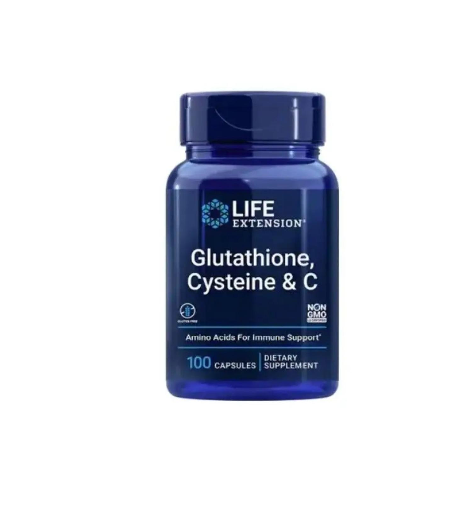 Life extension Glutathione Cysteine C 100 capsules