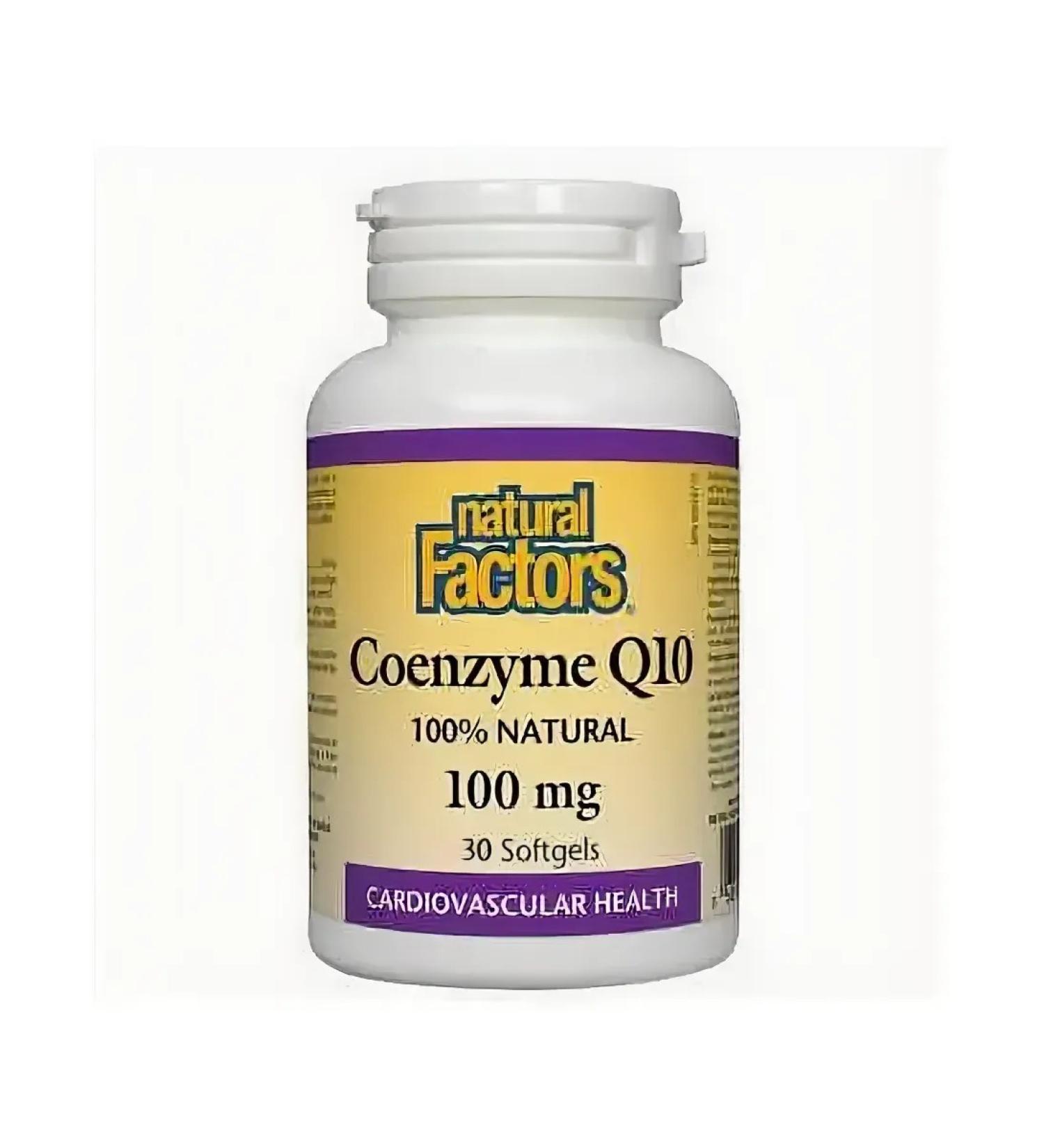 Natural Factors Coenzyme Q10 100 mg 30 Softgels
