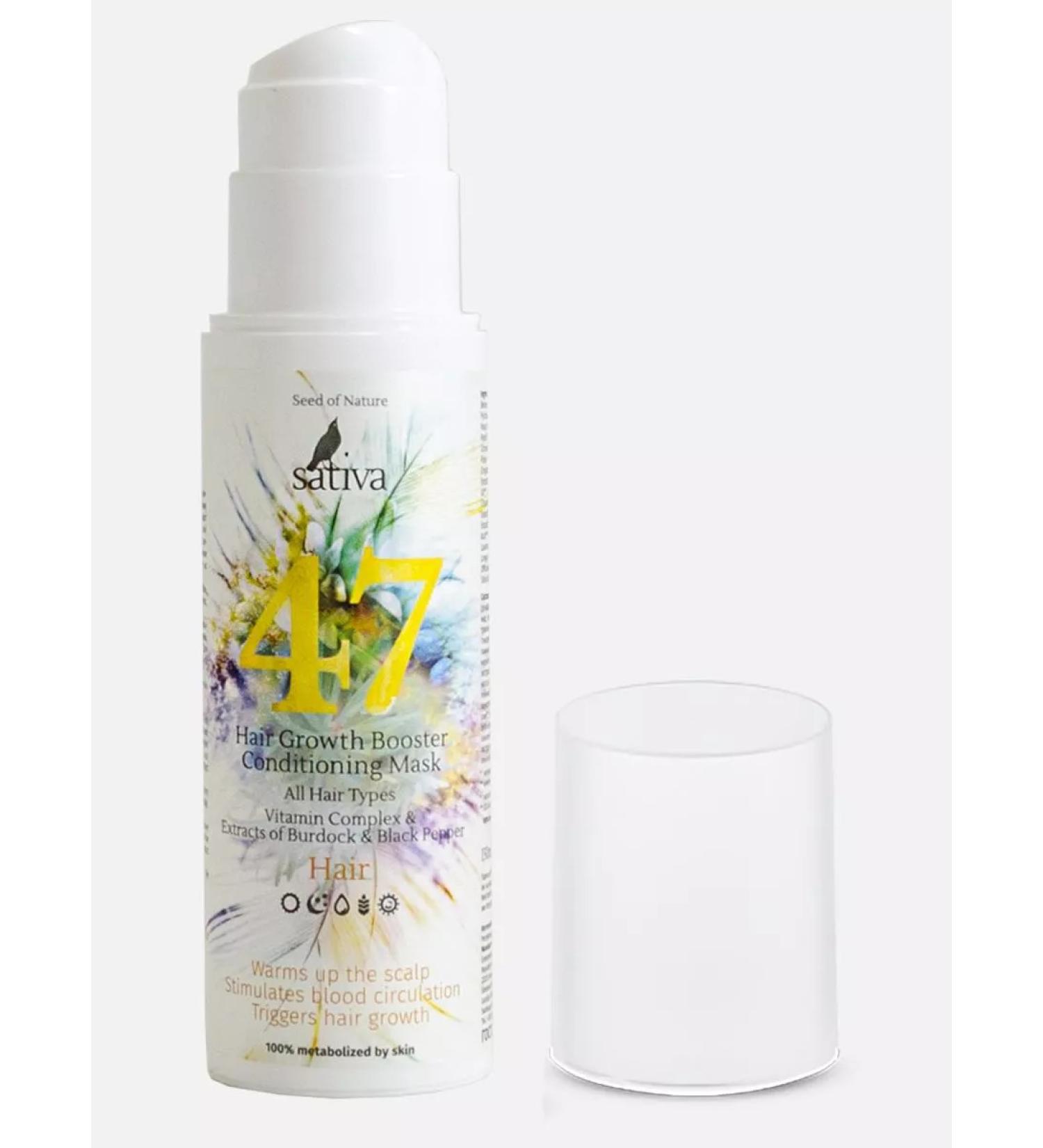 SATIVA Hair growth mask warming up with pepper air conditioner No. 47 - Buy Online on GoSupps.com
