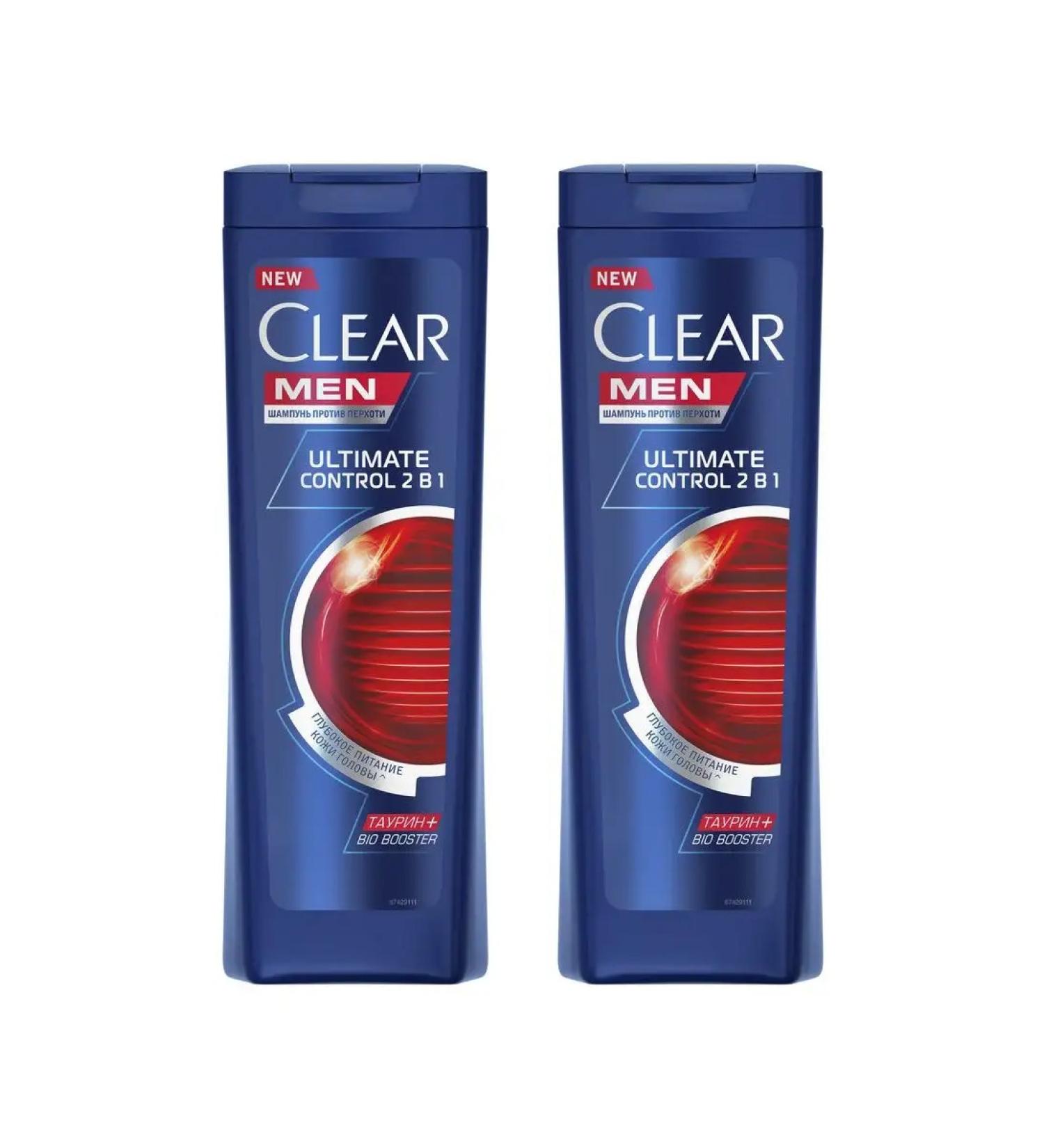clear Shampoo MEN 2 in 1 Ultimate Control d Zhirn. hair 400ml 2pcs