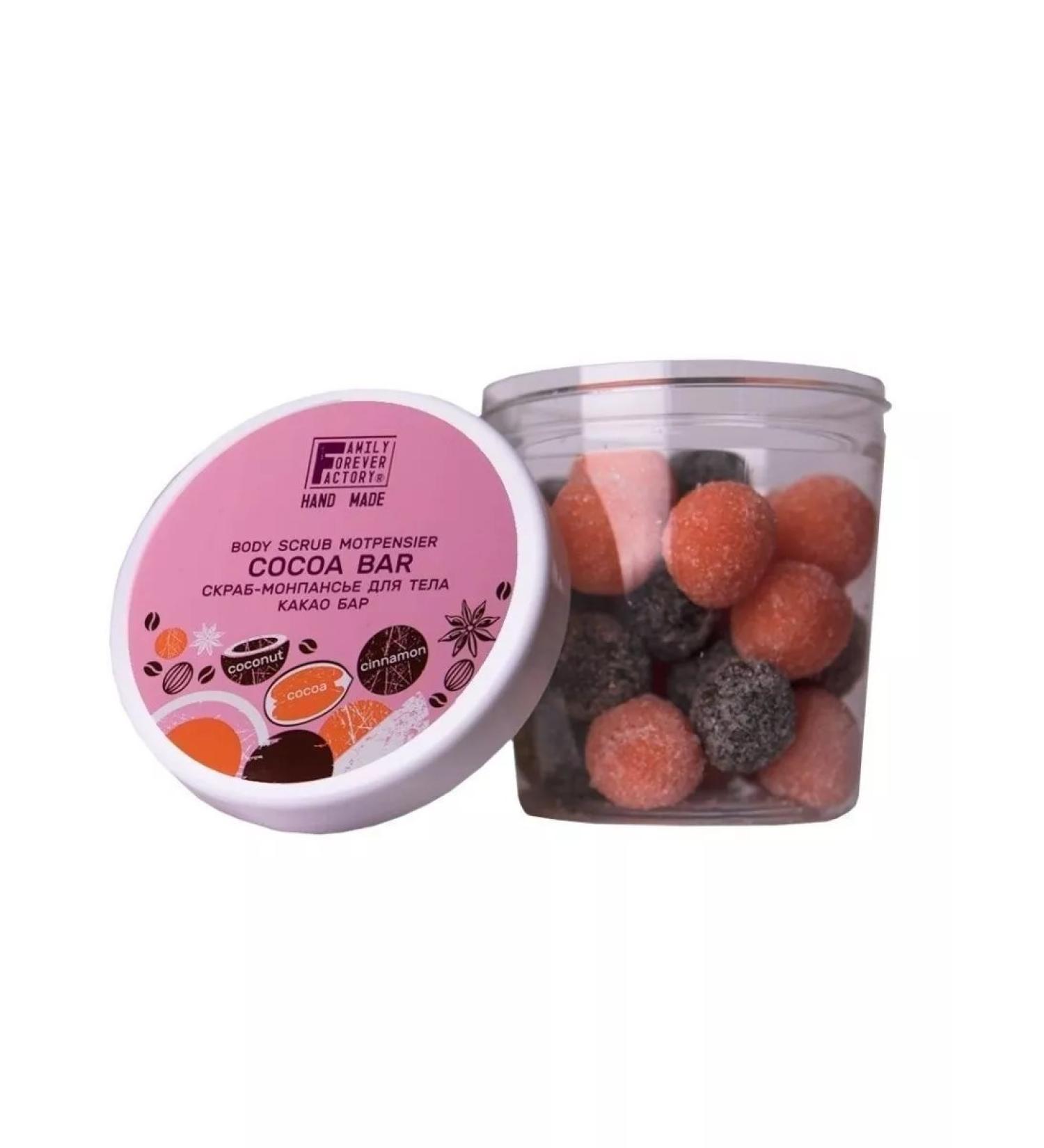 Family Forever Factory "Hand Care" Skrab-Monpasie for the Body "Cocoa Bar" 300g (Family