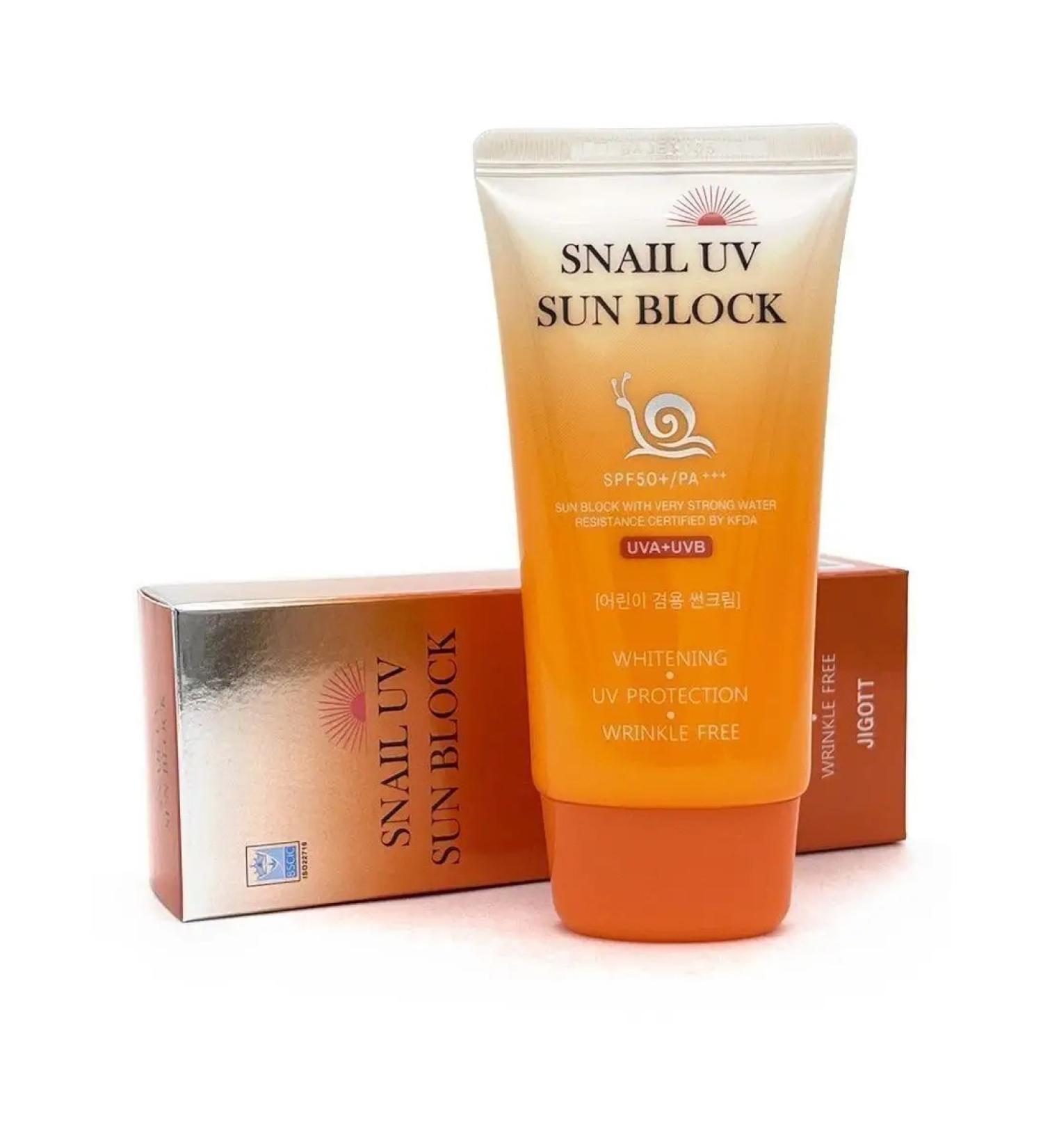 Jigott Sunny cream with snail mucin