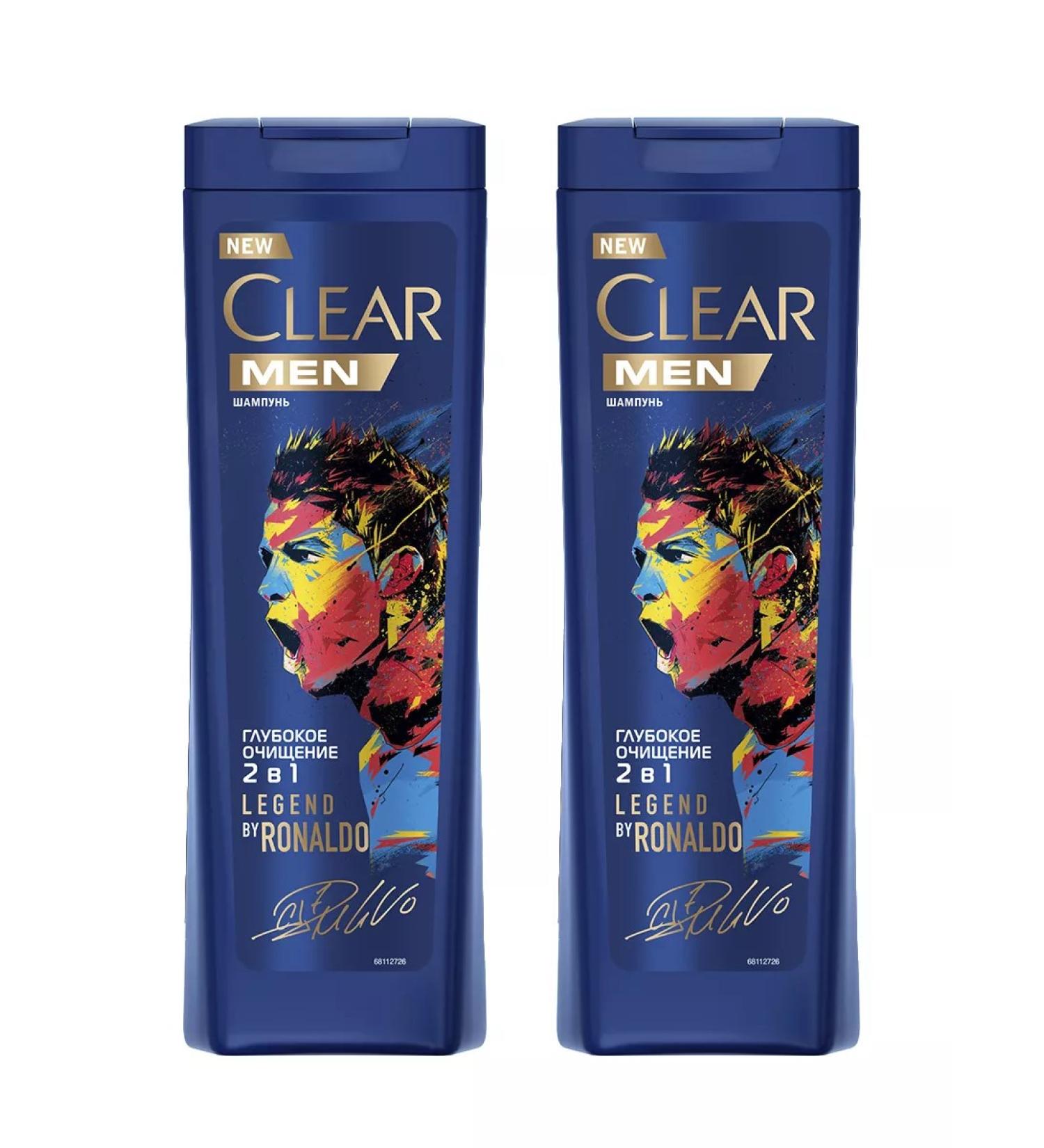 clear Shampoo 2v1 stepping purification of p perch. D Zhirn. hair 400ml 2pcs