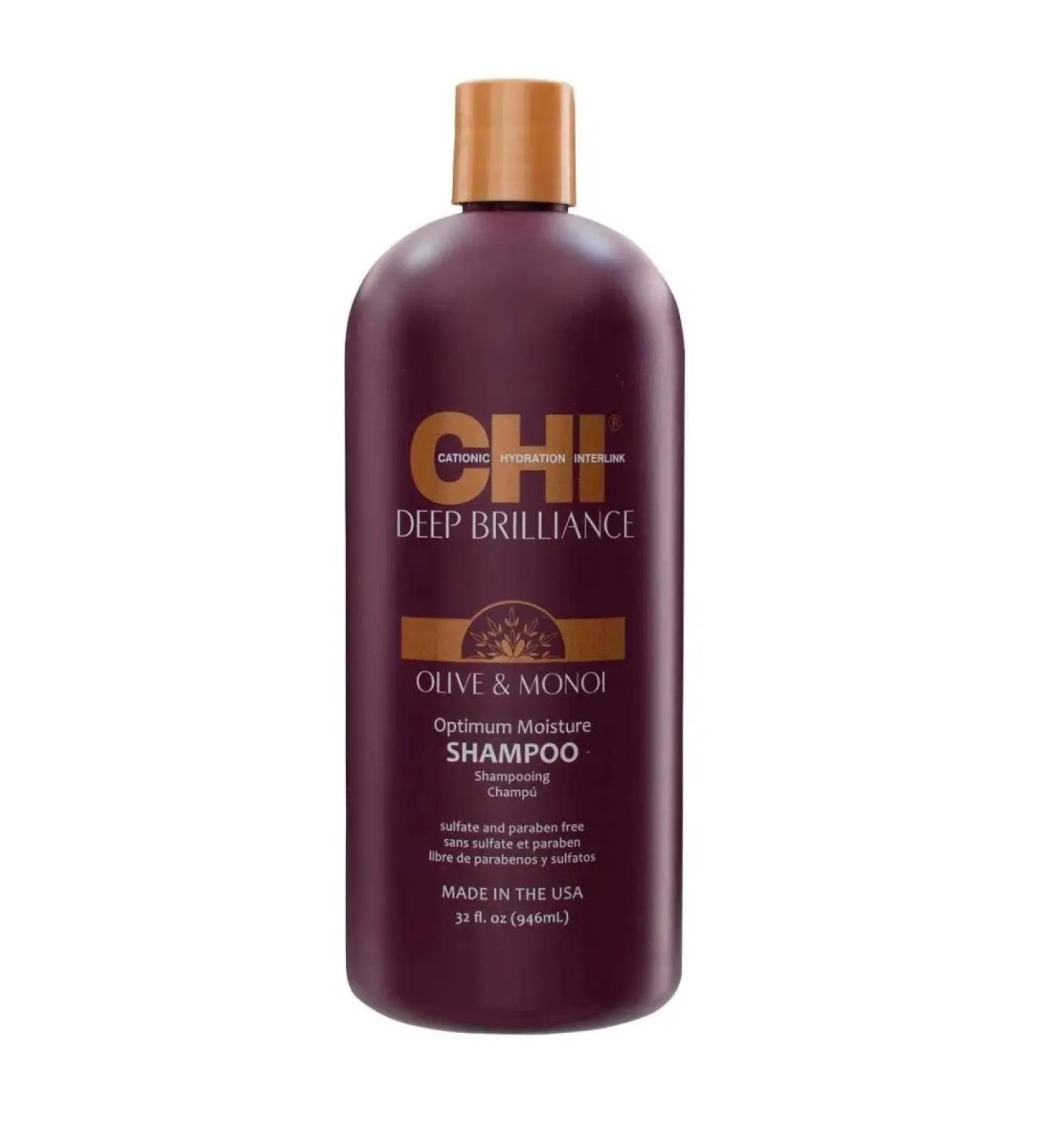 chi Shampoo for damaged hair Deep Brilliance 946 ml - Buy Online on GoSupps.com