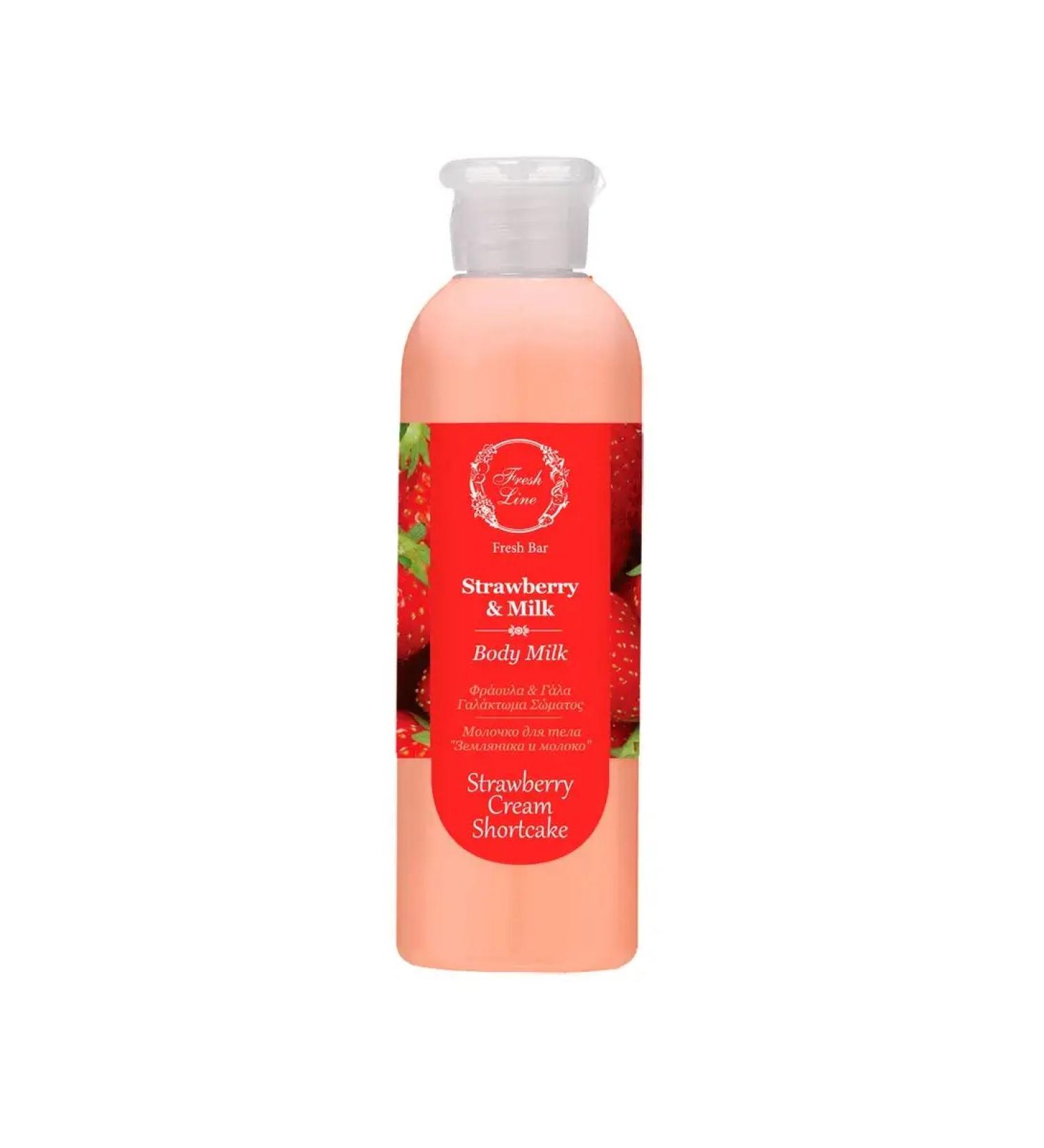 Fresh Line Strawberry and milk milk 200 ml