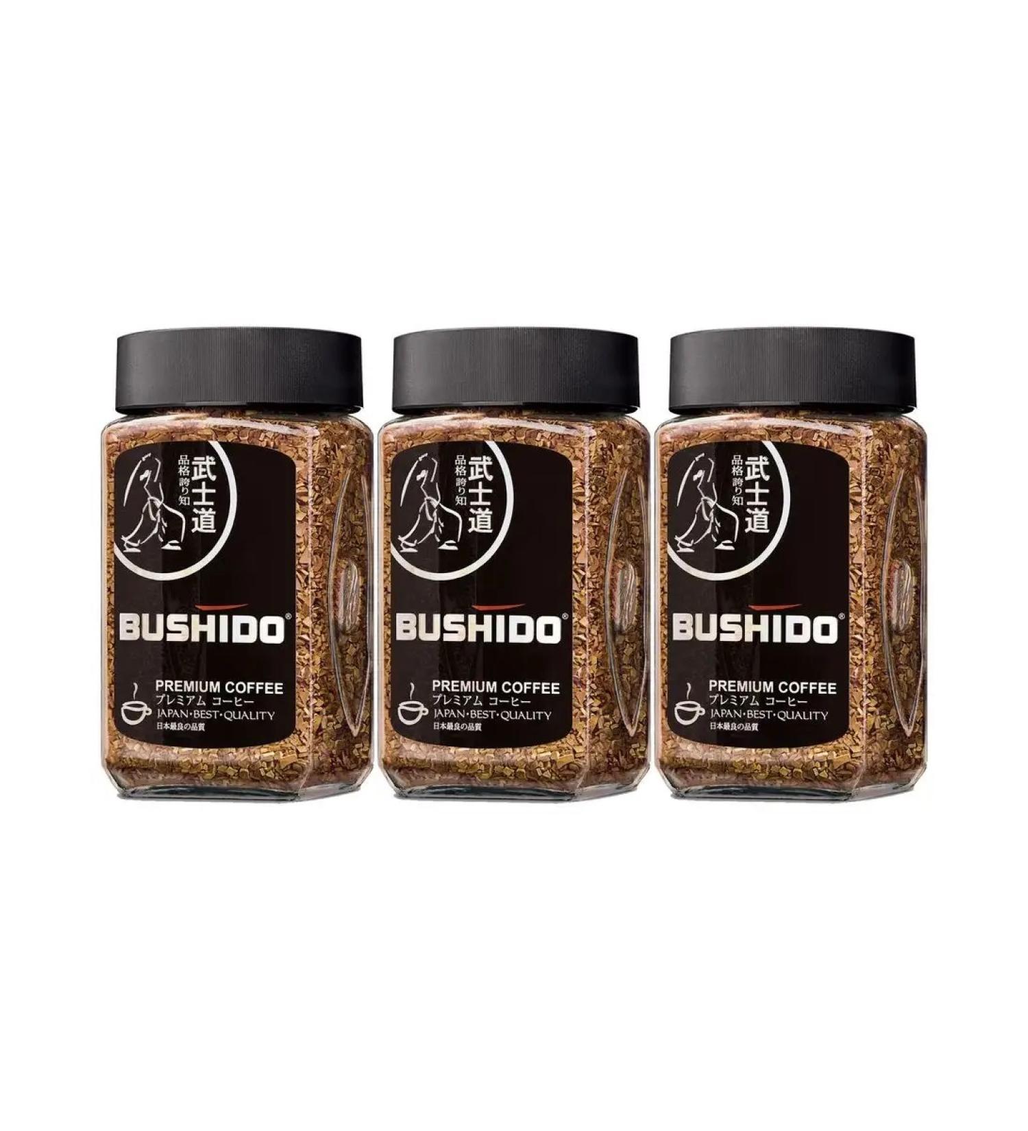 Bushido Coffee soluble Black Katana 100g x 3pcs - Buy Online on GoSupps.com