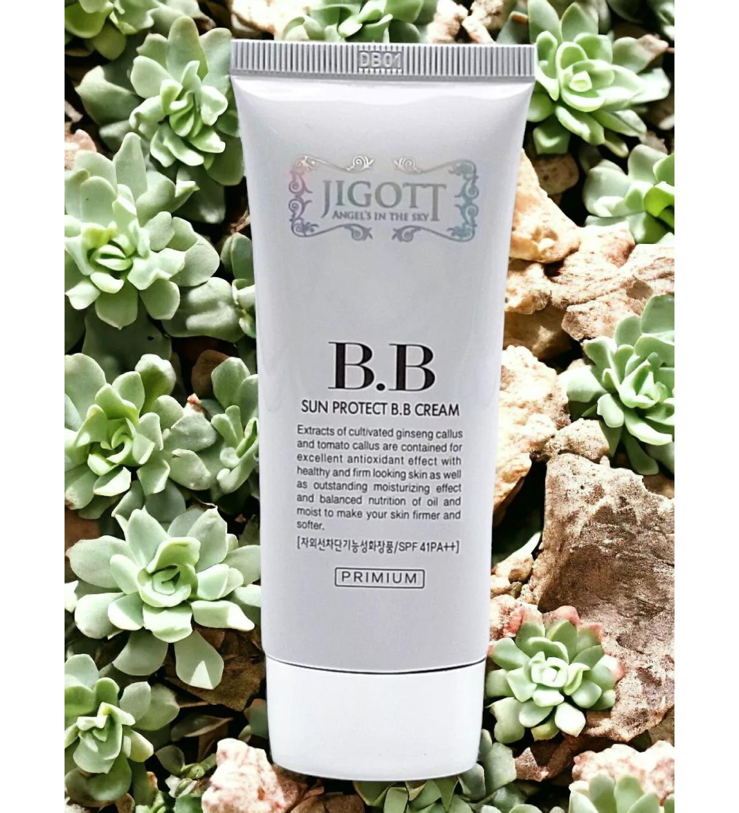 Jigott BB face cream with ceramides SPF41PA +++ from ultraviolet radiation - Buy Online on GoSupps.com