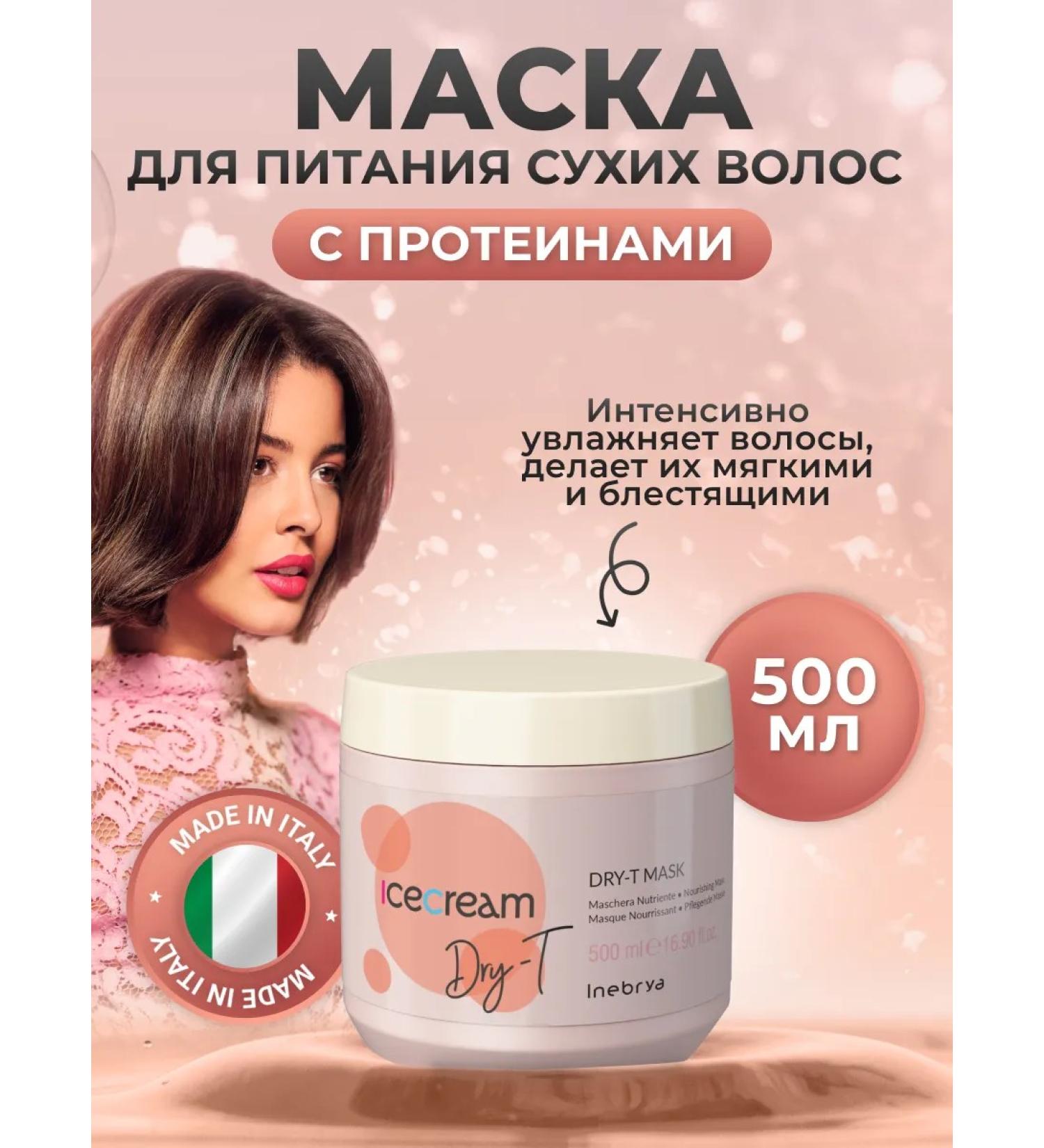 Inebrya Nourishing mask for dry and porous hair 500 ml - Buy Online on GoSupps.com