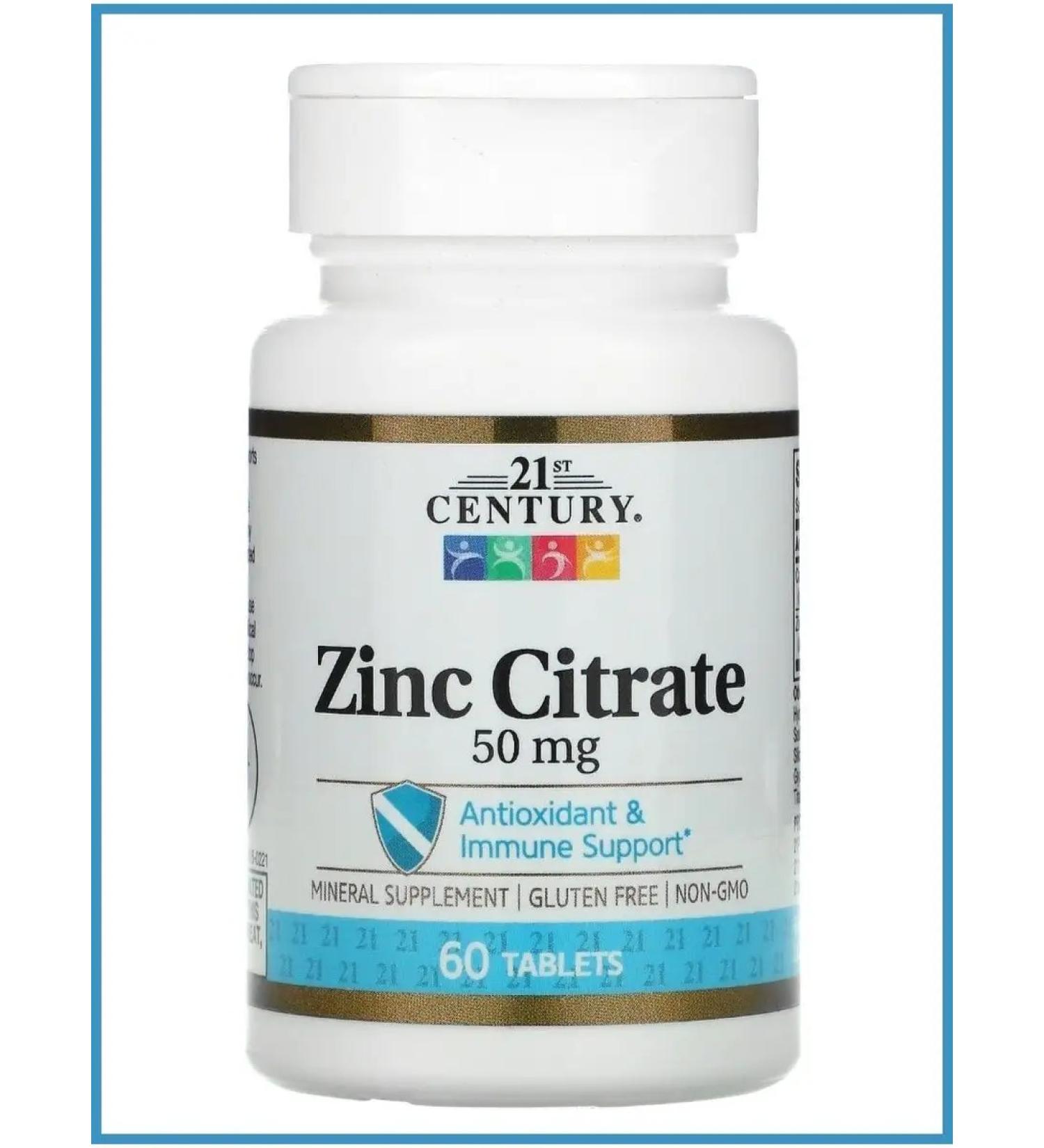 21st Century zink iherb dietary supplement US zinc antioxidant for hair of nails - Buy Online on GoSupps.com