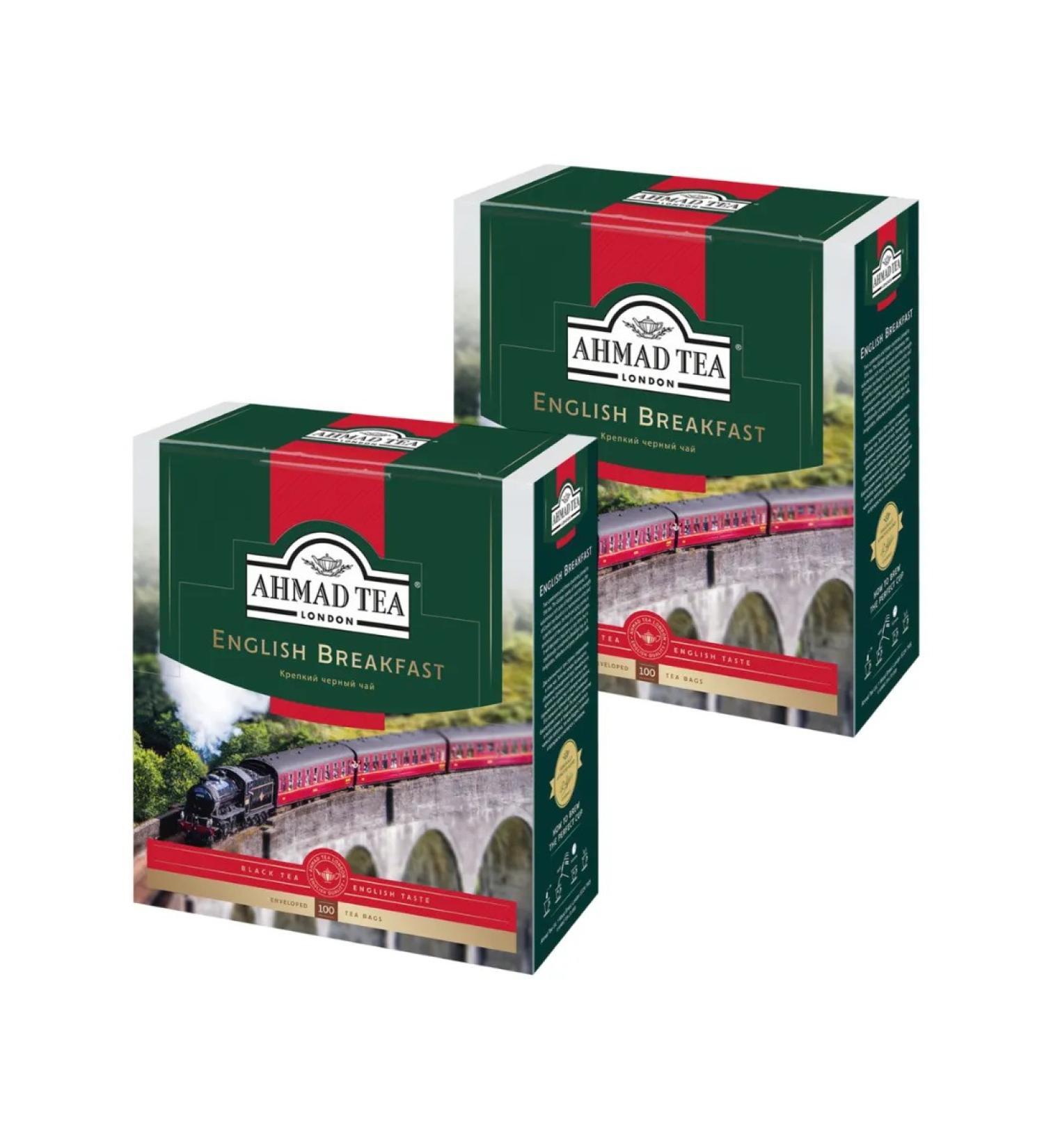 Ahmad Tea Tea black ohmad English breakfast 100 pack 2 pieces
