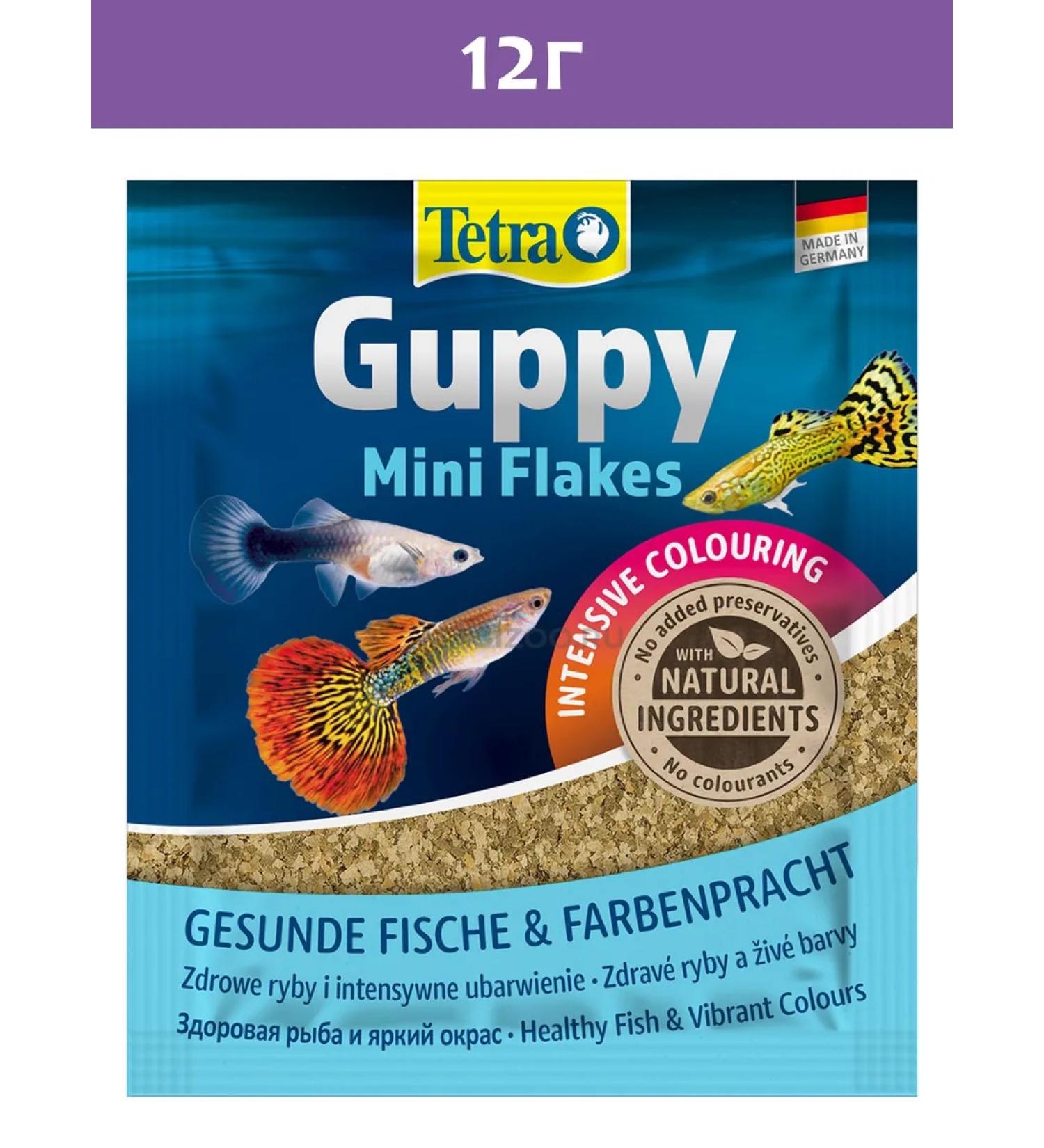 TETRA GUPPY MINI FLAKES 12G (small flakes) - Buy Online on GoSupps.com