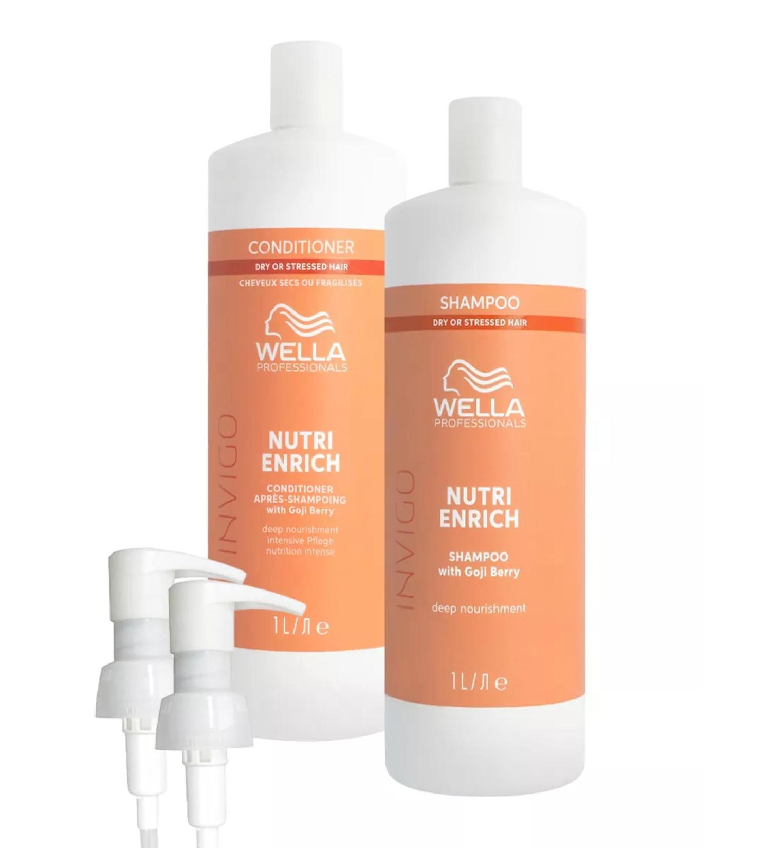 WELLA PROFESSIONALS Set Invigo Nutri Enrich Shampoo + air conditioning 1000 ml - Buy Online on GoSupps.com