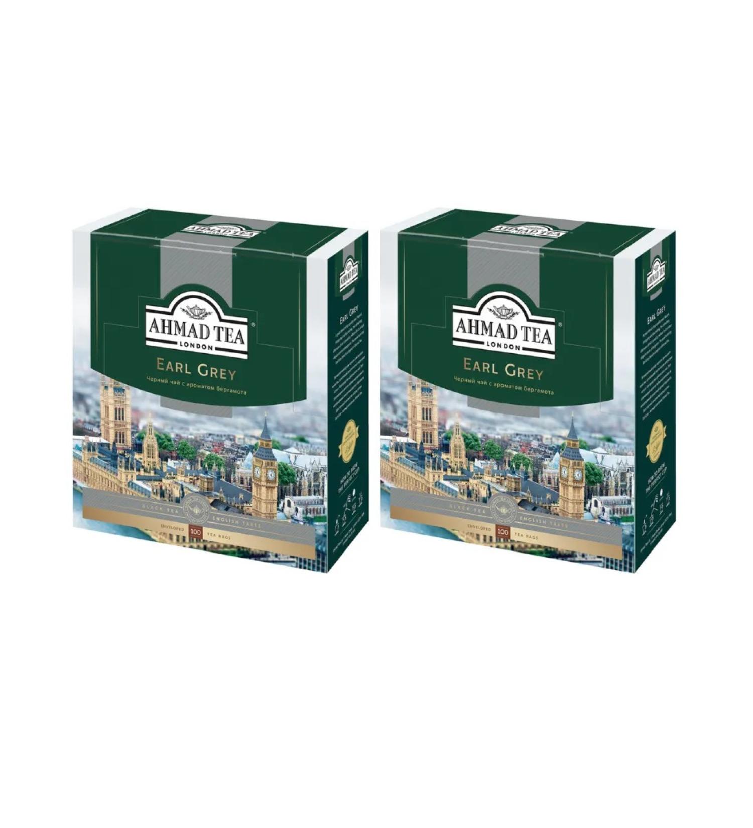Ahmad Tea Black tea Ahmad Erl Gray 100 bags 2 pieces