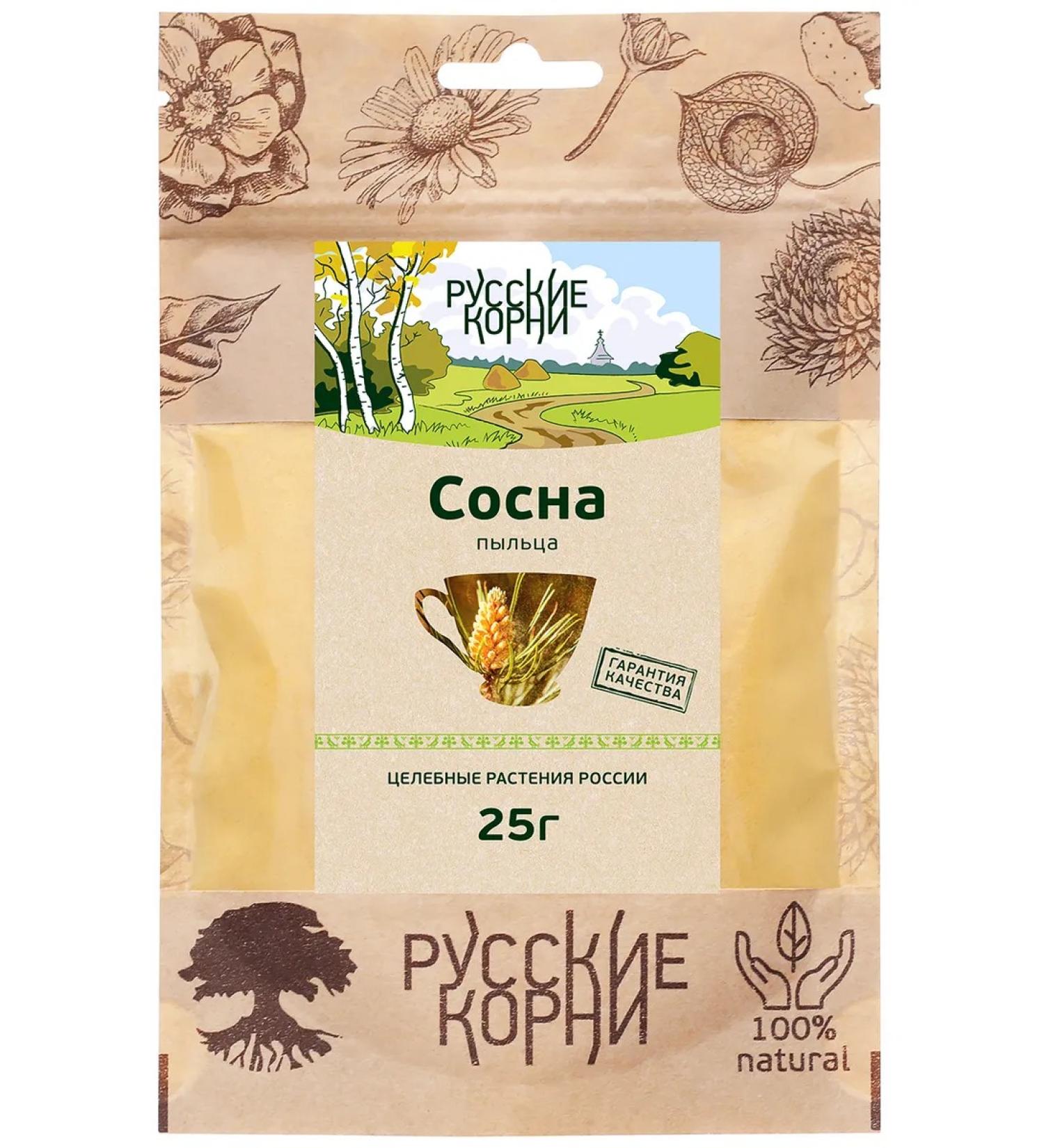 Russian roots Pines of pollen for immunity with a cold biostimulator