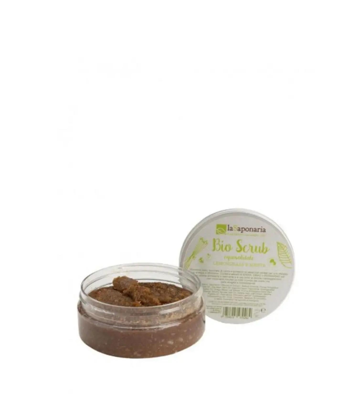 La Saponaria Organic body scrub "lemongrass and mint"