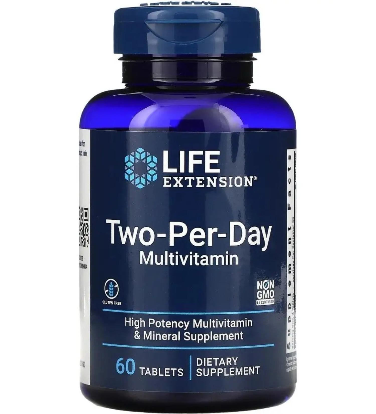 Life extension Two-per-day multivitamins 120.60 Tablet - Buy Online on GoSupps.com