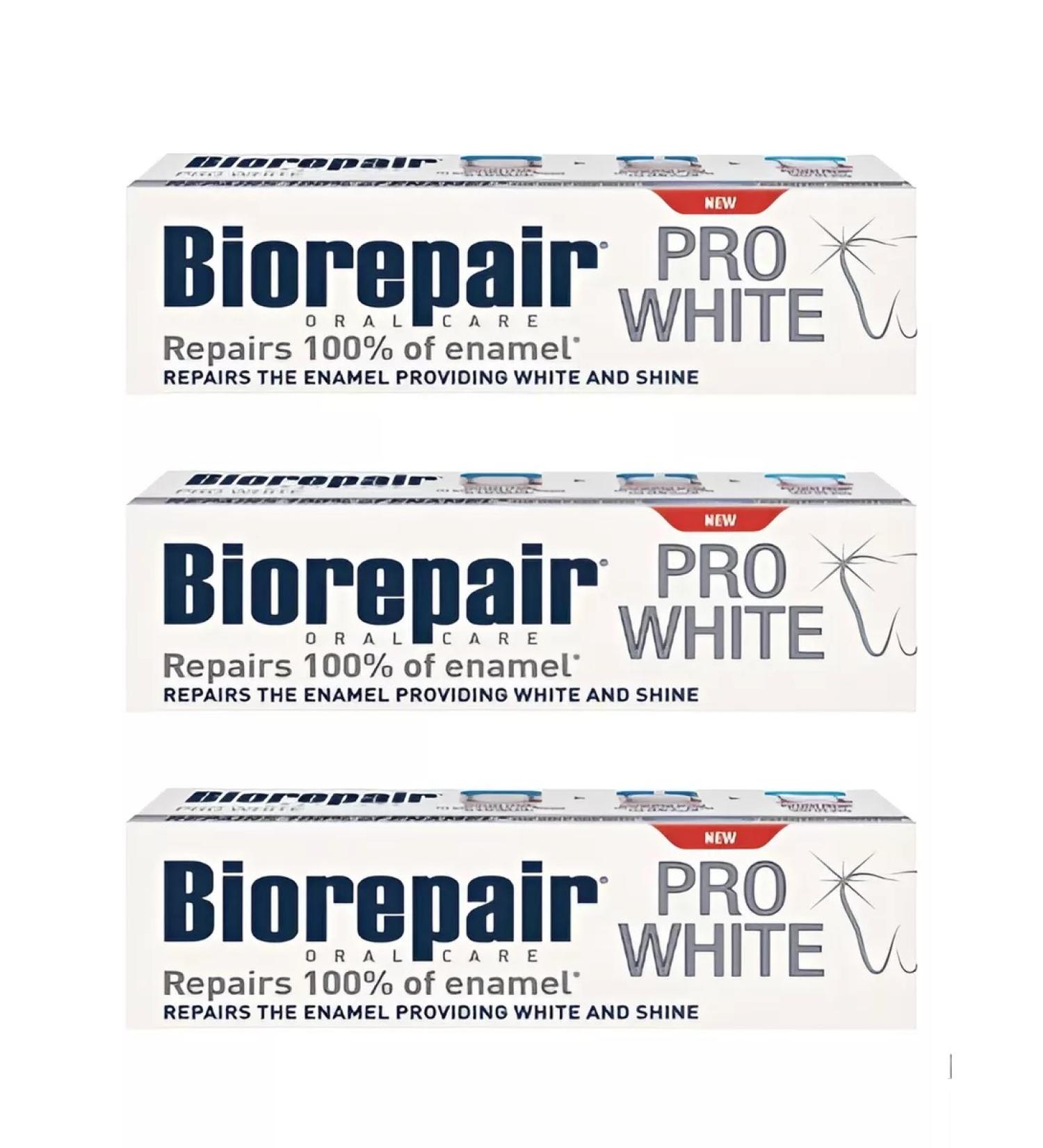 Biorepair Toothpaste about White 75ml- 3pcs - Buy Online on GoSupps.com