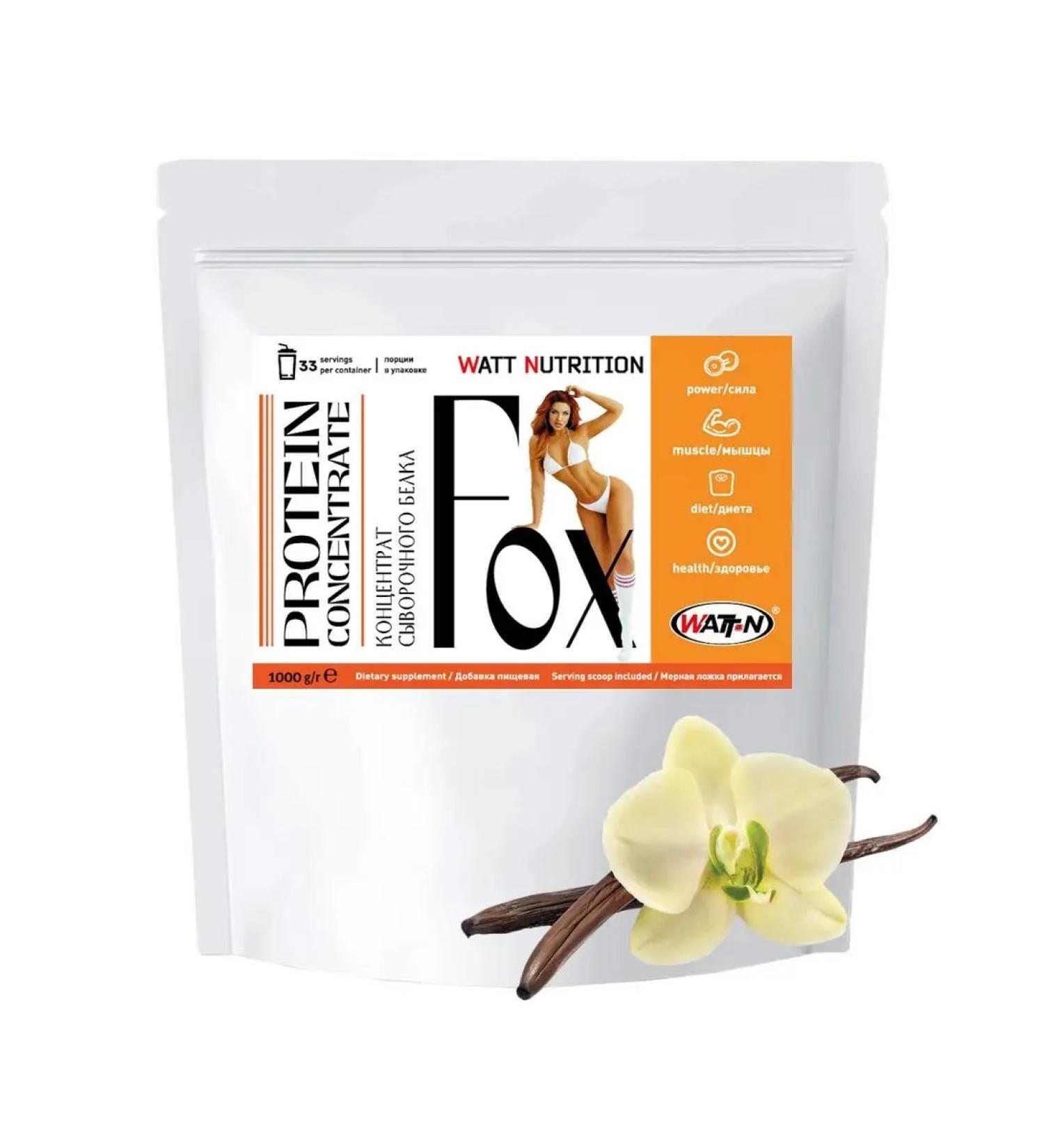 WATT NUTRITION Protein Whey Fox Protein 80% 1000 gr vanilla