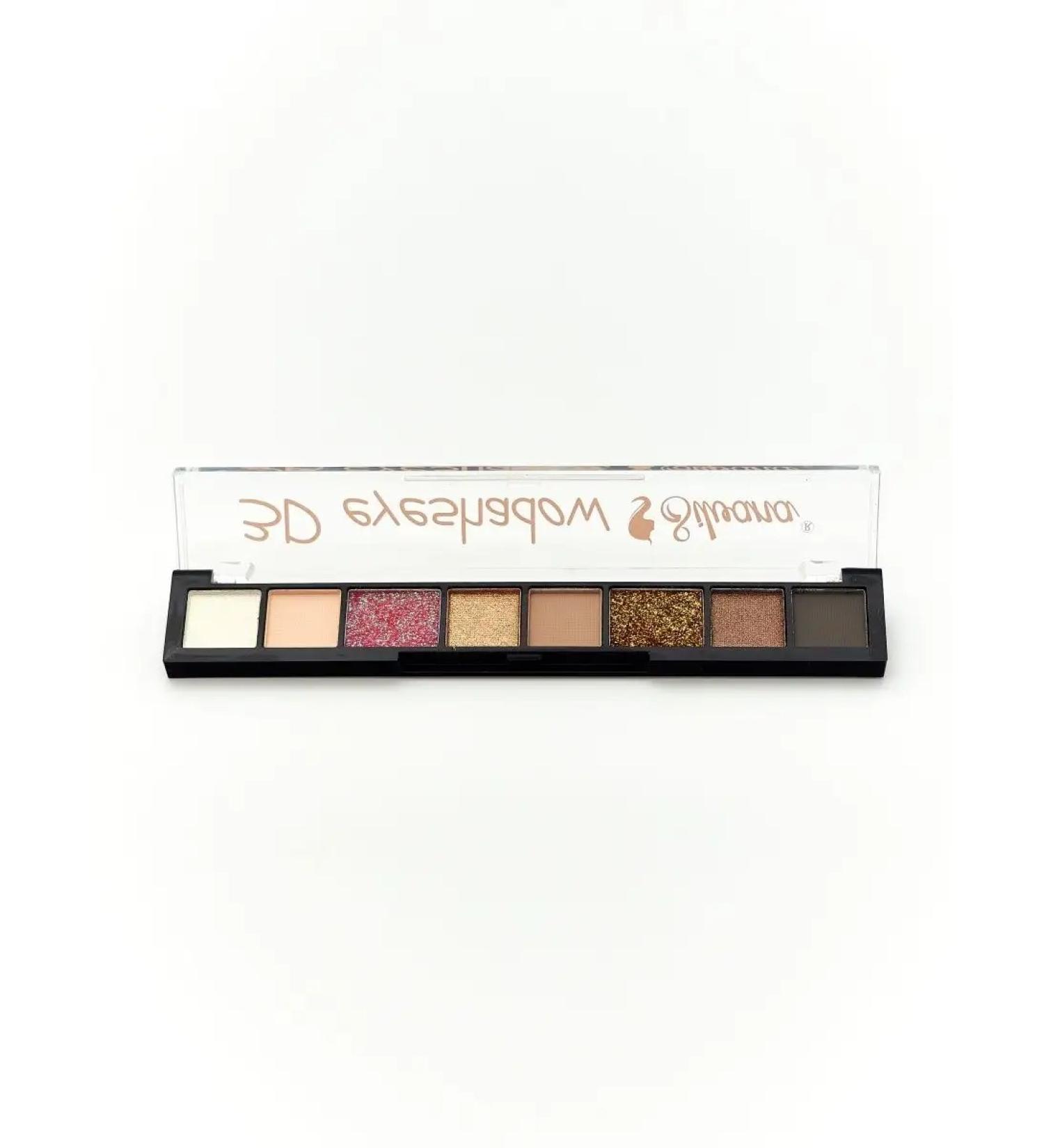 Silvana Official Palette of shadows for the eyelids 3D shimmering and matte nude No. 2 - Buy Online on GoSupps.com