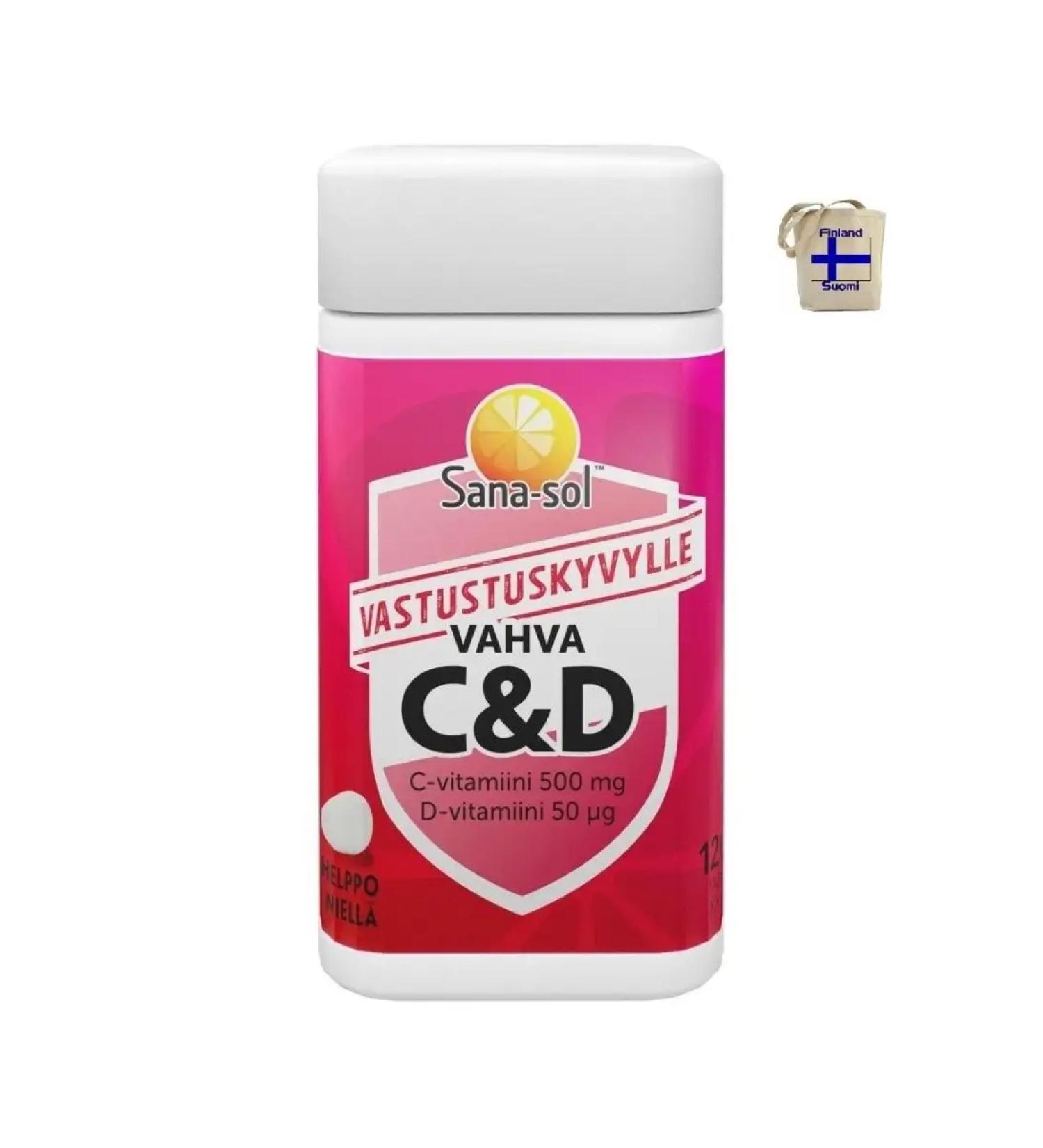 GGGstore SANA-SOL Vitamin D3 2000ME 120 pcs