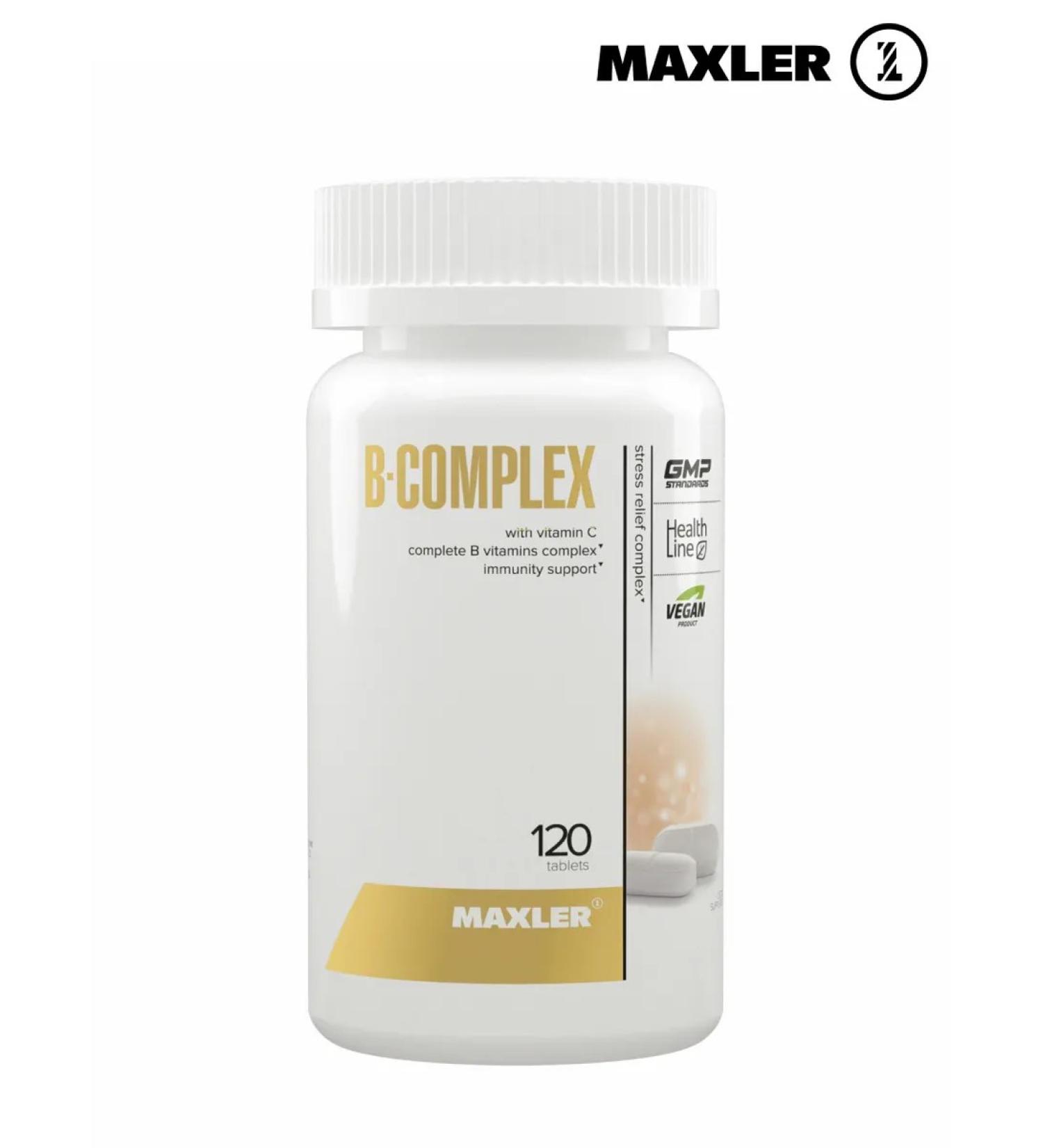 B-complex vitamin B B-comprehensive Maxler Bad 120 tablets - Buy Online on GoSupps.com