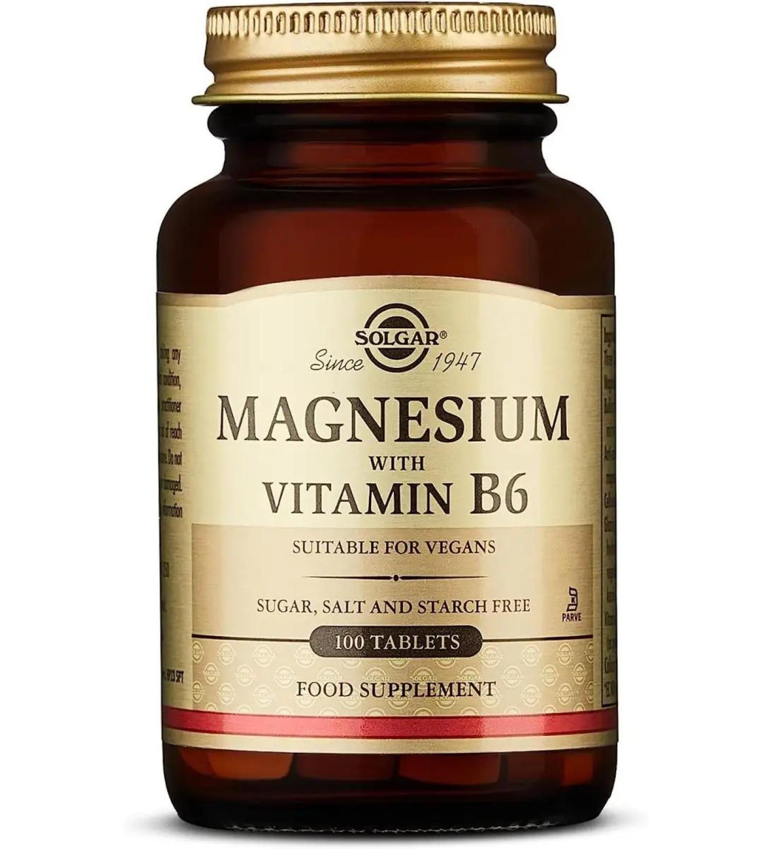 Sol Magnesium with vitamin B6.100 table - Buy Online on GoSupps.com