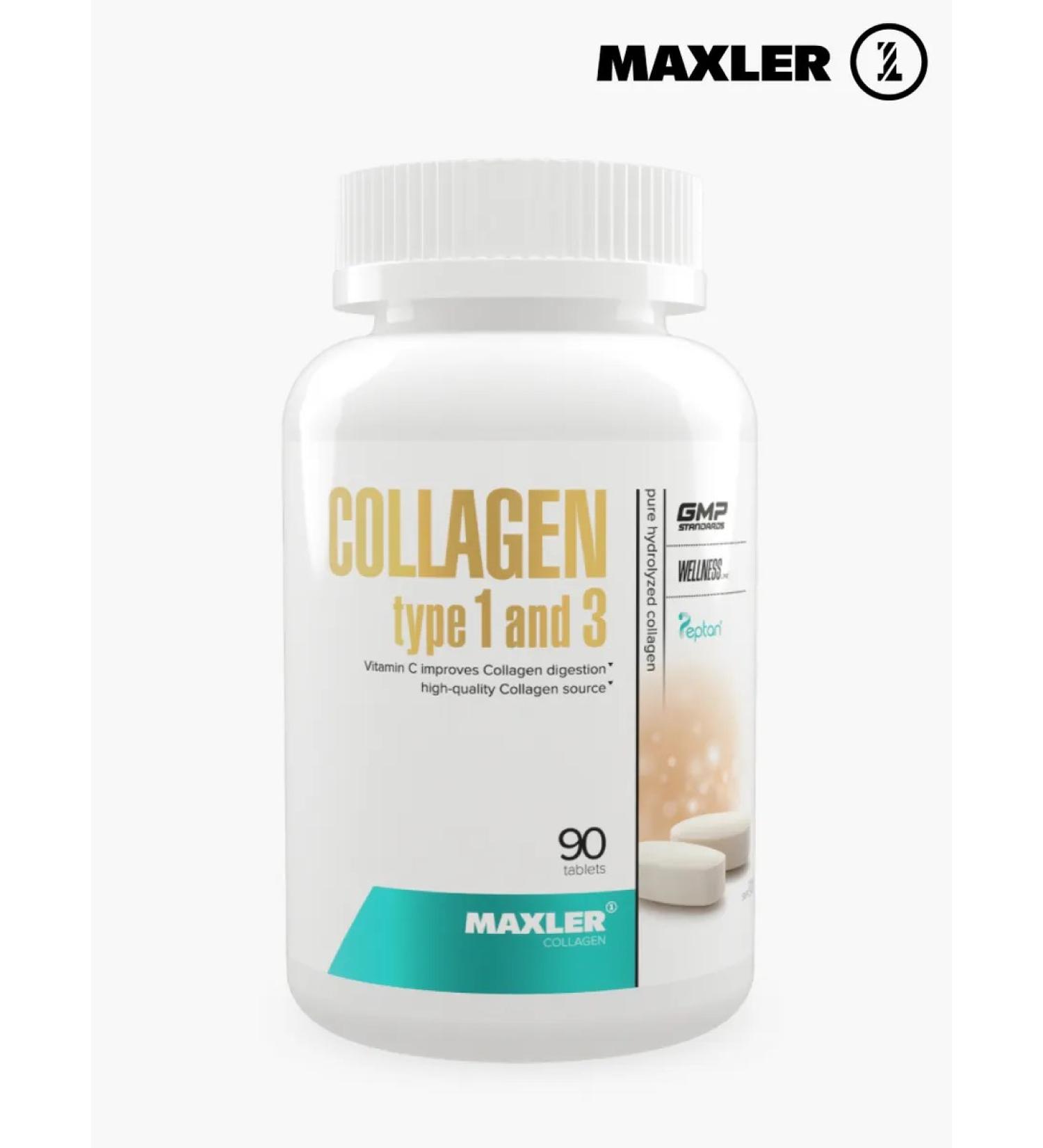 Collagen Type 1 And 3 Collagen Maxler in tablets 90pcs - Buy Online on GoSupps.com