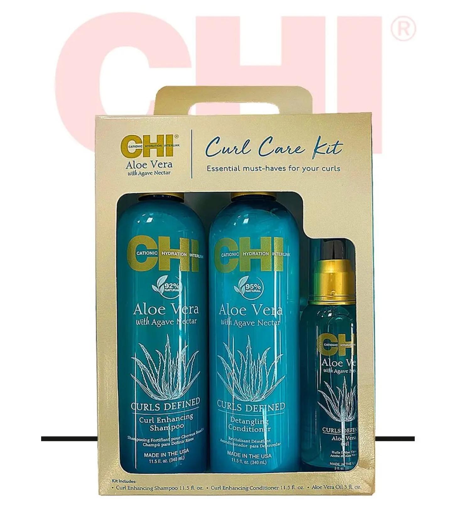 chi Aloe Vera Curl Care Kit - set for curly hair - Buy Online on GoSupps.com