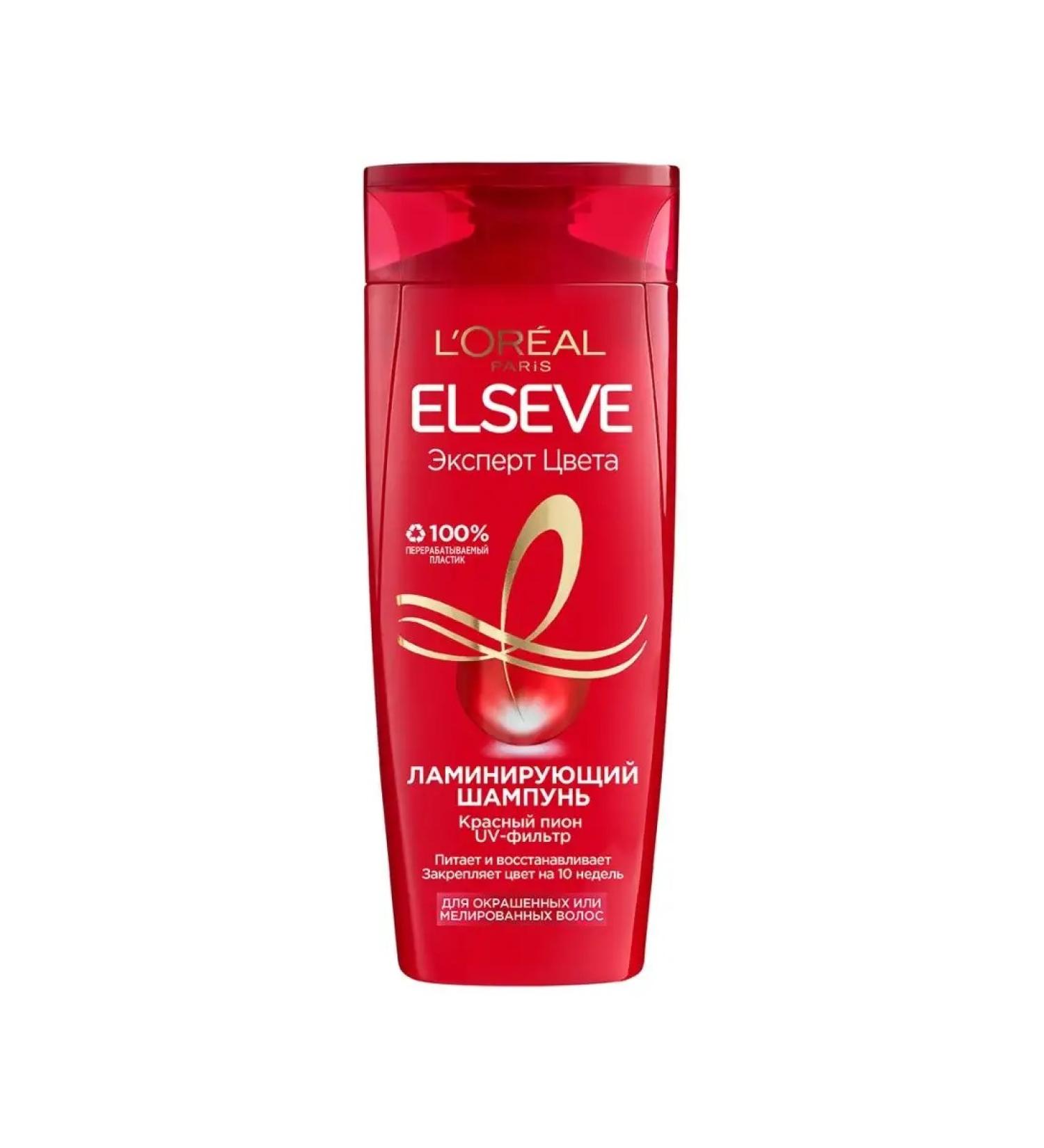 L'OREAL PARIS Hair shampoo laminating expert Elseve 400ml color - Buy Online on GoSupps.com