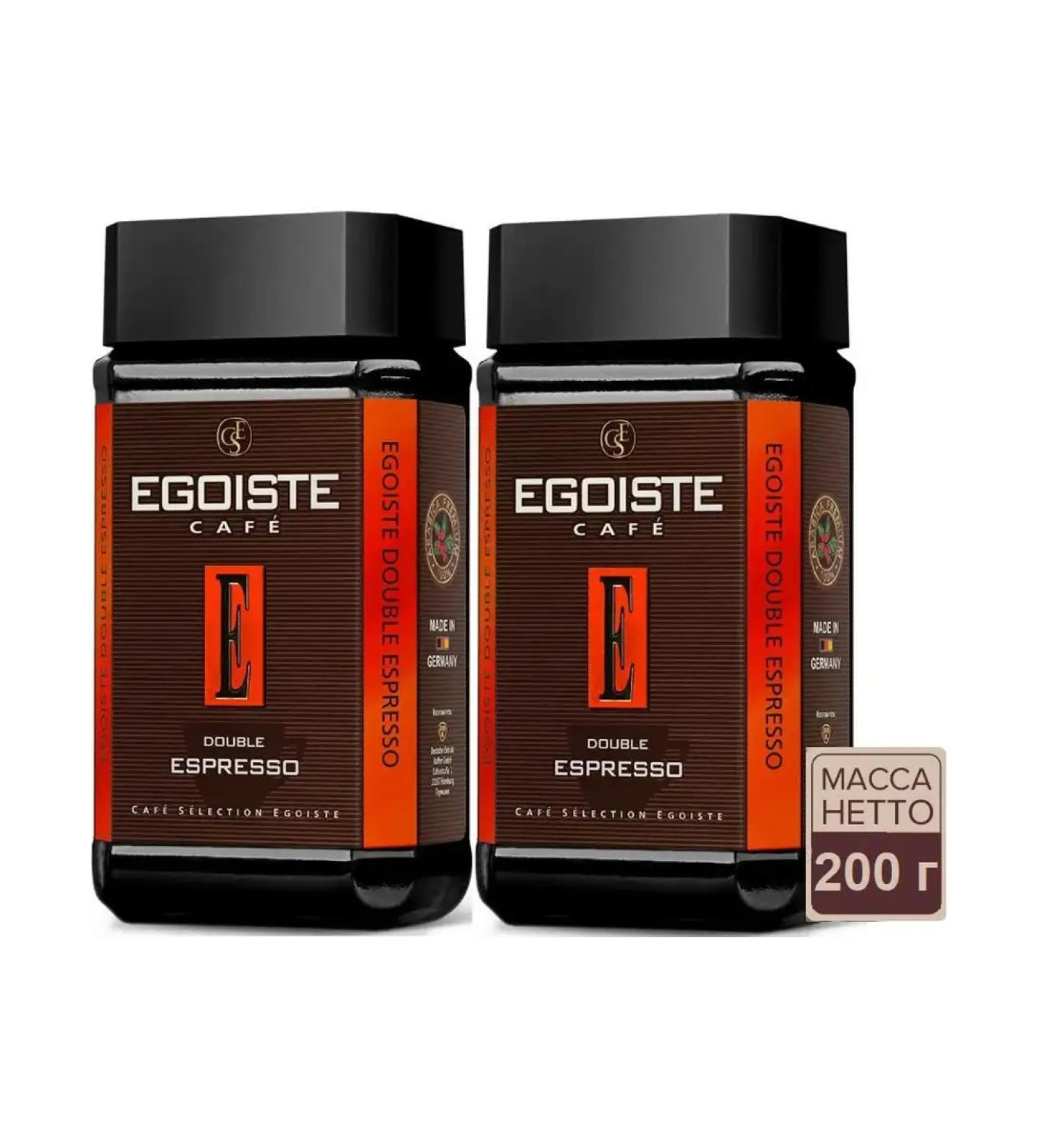EGOISTE Double espresso coffee soluble 2x100g