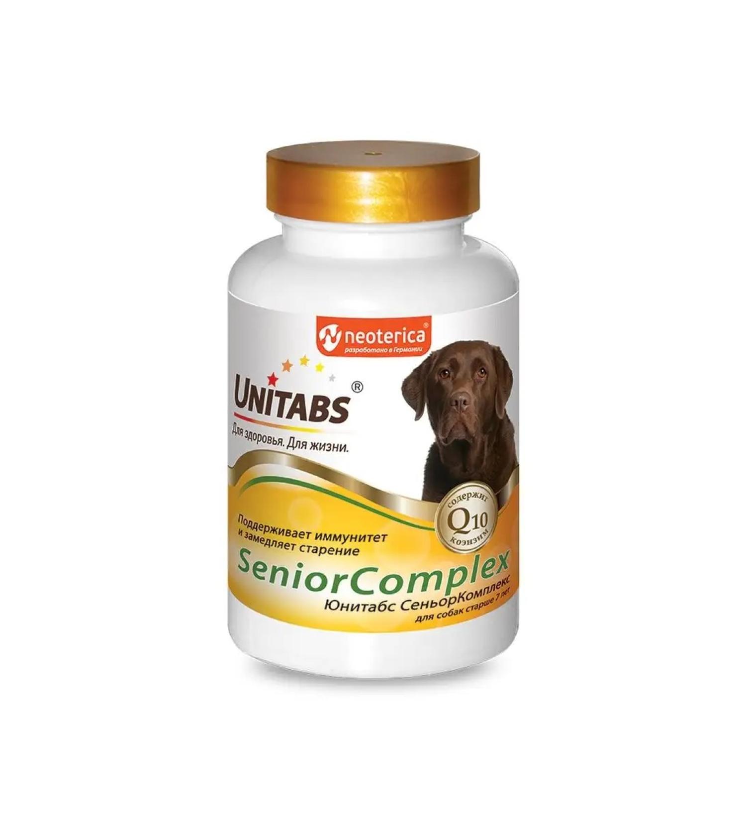 Unitabs U209 Seniorcomplex vitamins for dogs over 7 years 100tab - Buy Online on GoSupps.com