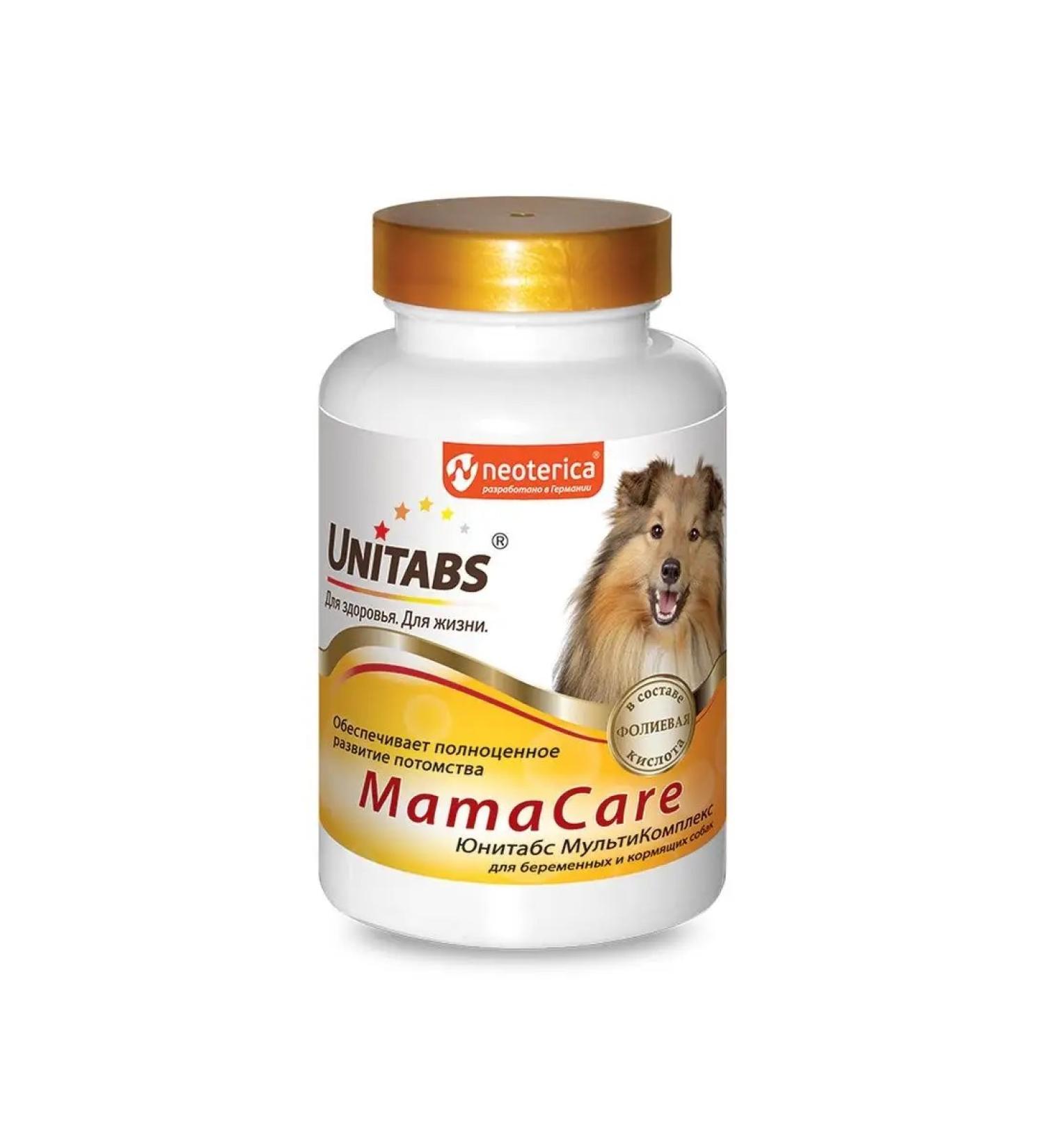 UNITABS U208 Mamacare with B9 Vitamins for pregnant dogs 100Tab - Buy Online on GoSupps.com