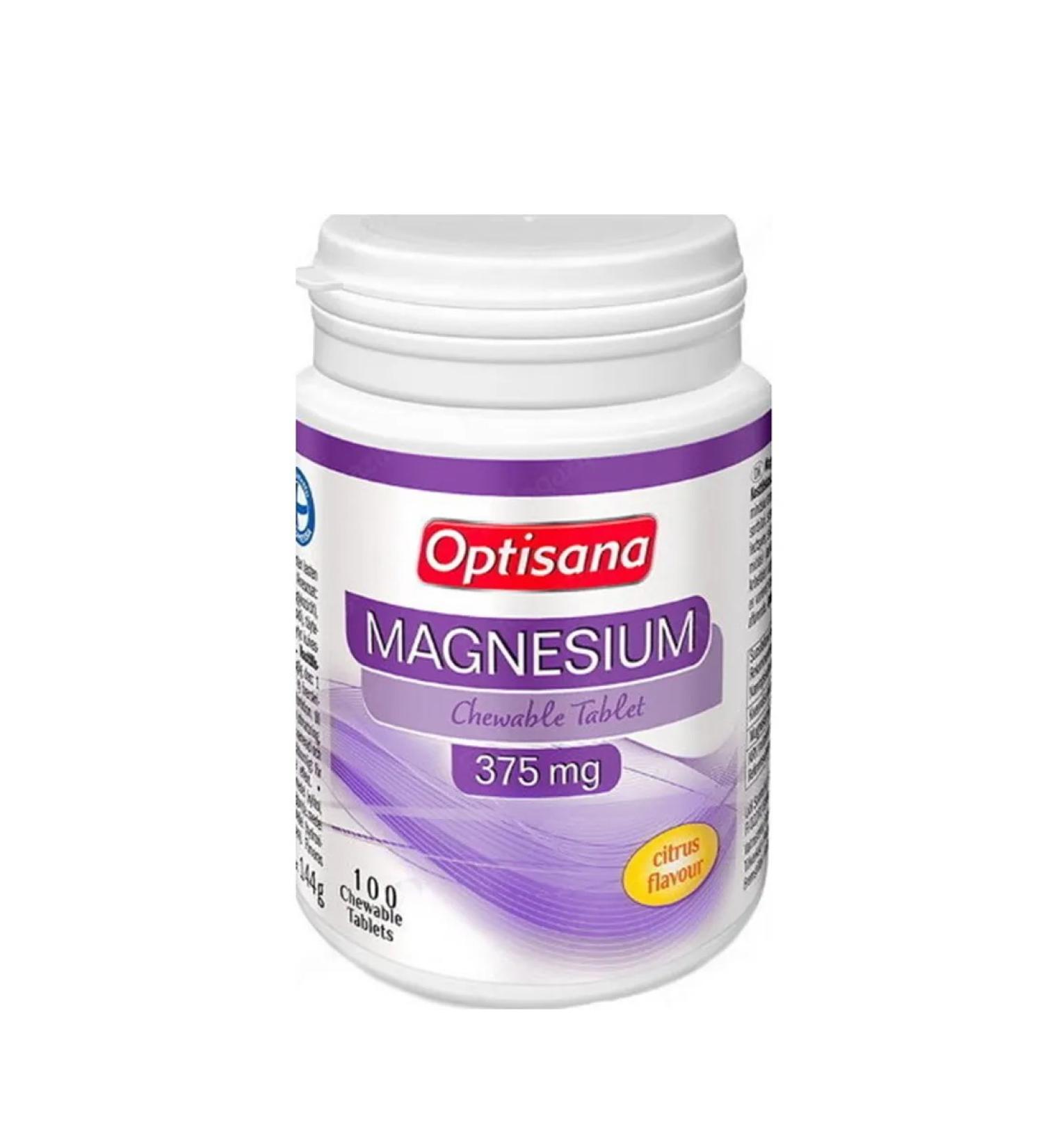 Moller Optisana Magnesium 375MG 100 tablets (Germany) - Buy Online on GoSupps.com