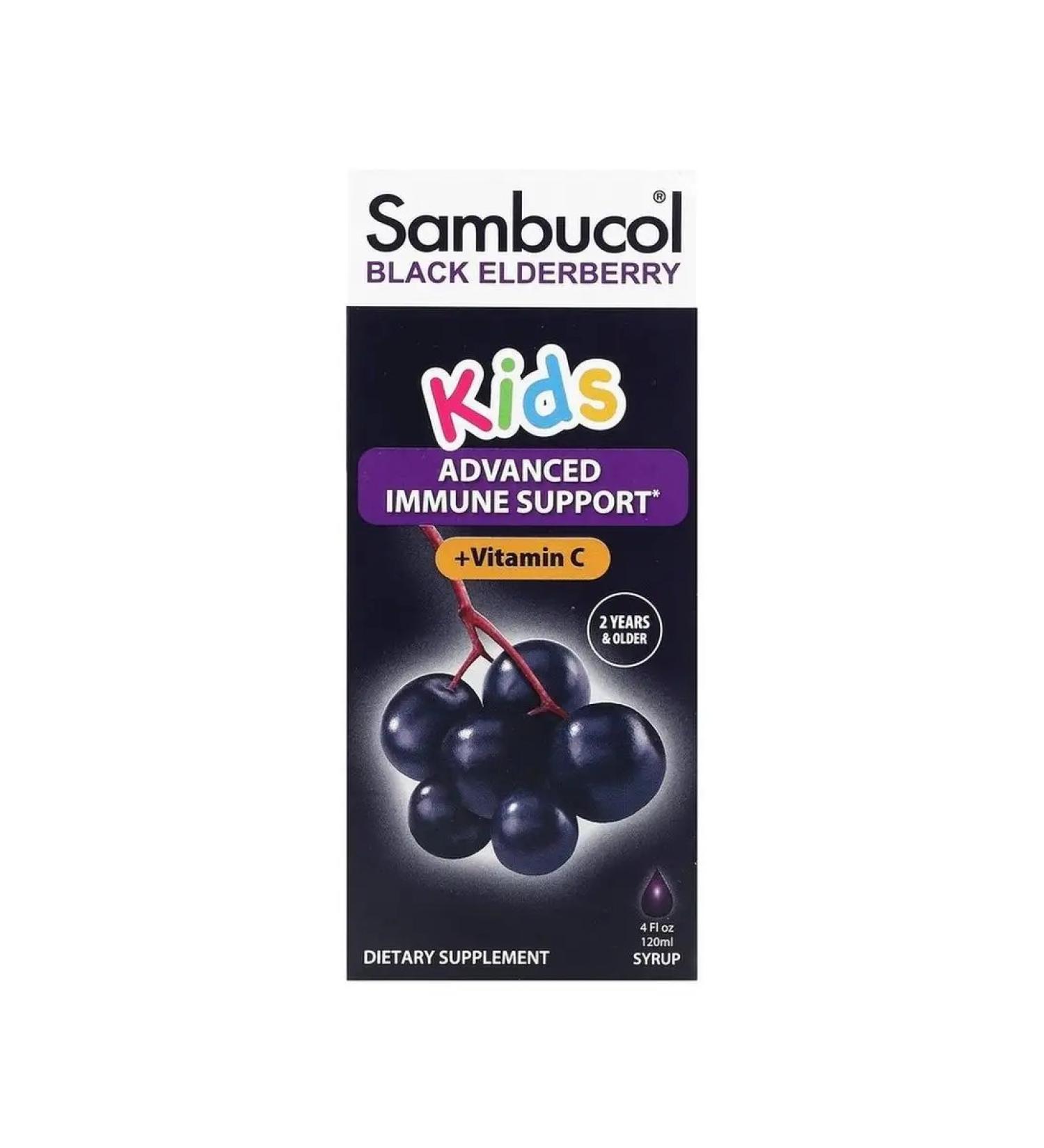 Sambucol Black Buzina for immunity for children syrup 120 ml - Buy Online on GoSupps.com