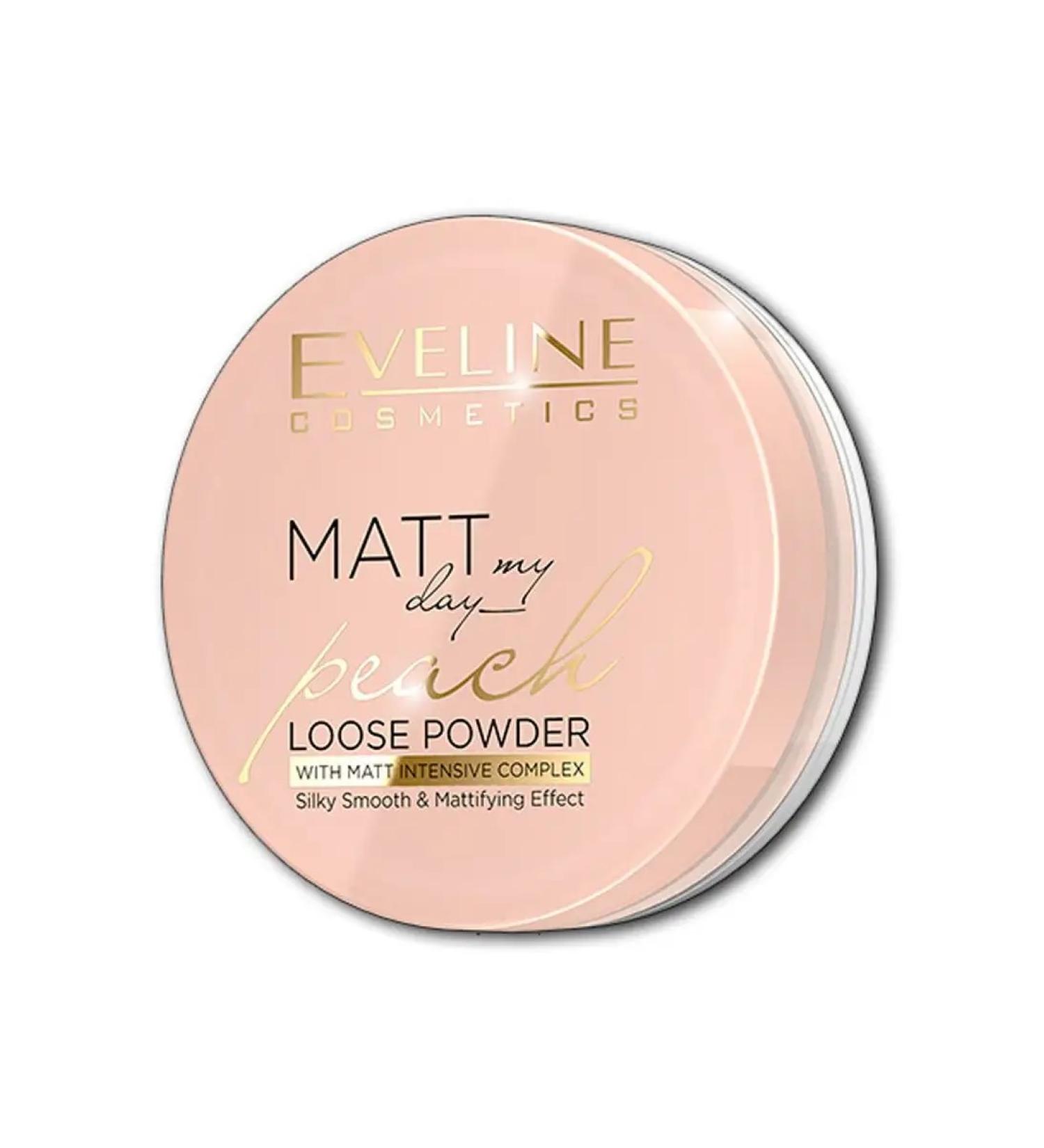 Eveline Cosmetics Powder matting transparent- Peach Matt My Day 6 gr