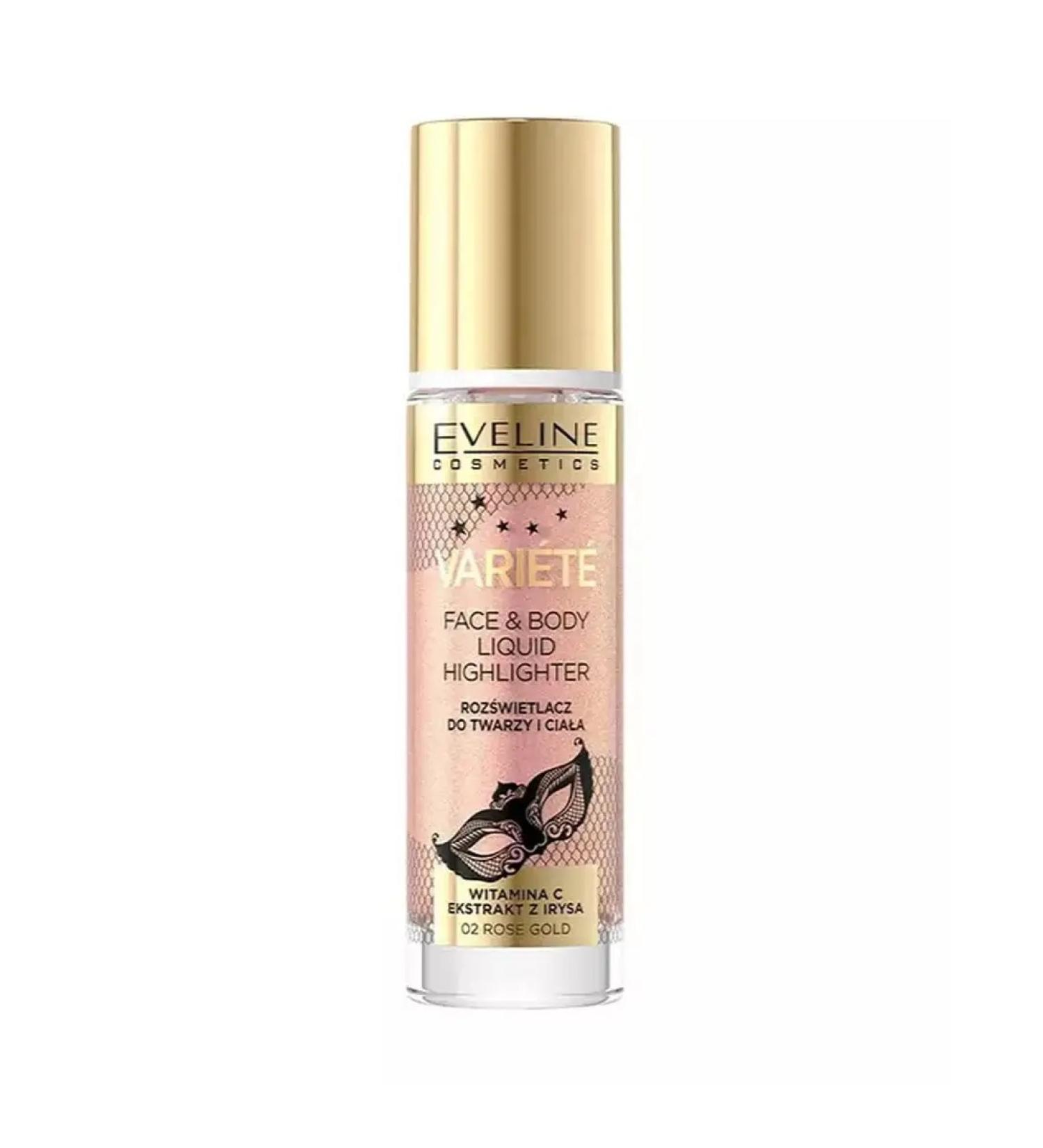 EVELINE Shimmer shock for face and body Rose Gold Variete 30 ml - Buy Online on GoSupps.com