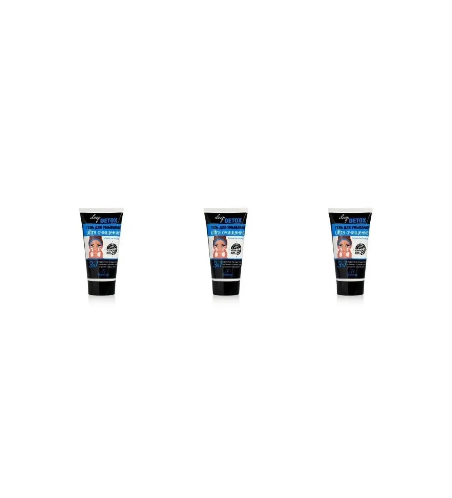 Floresan DEEP DETOX washing gel 3 pcs 150ml - Buy Online on GoSupps.com