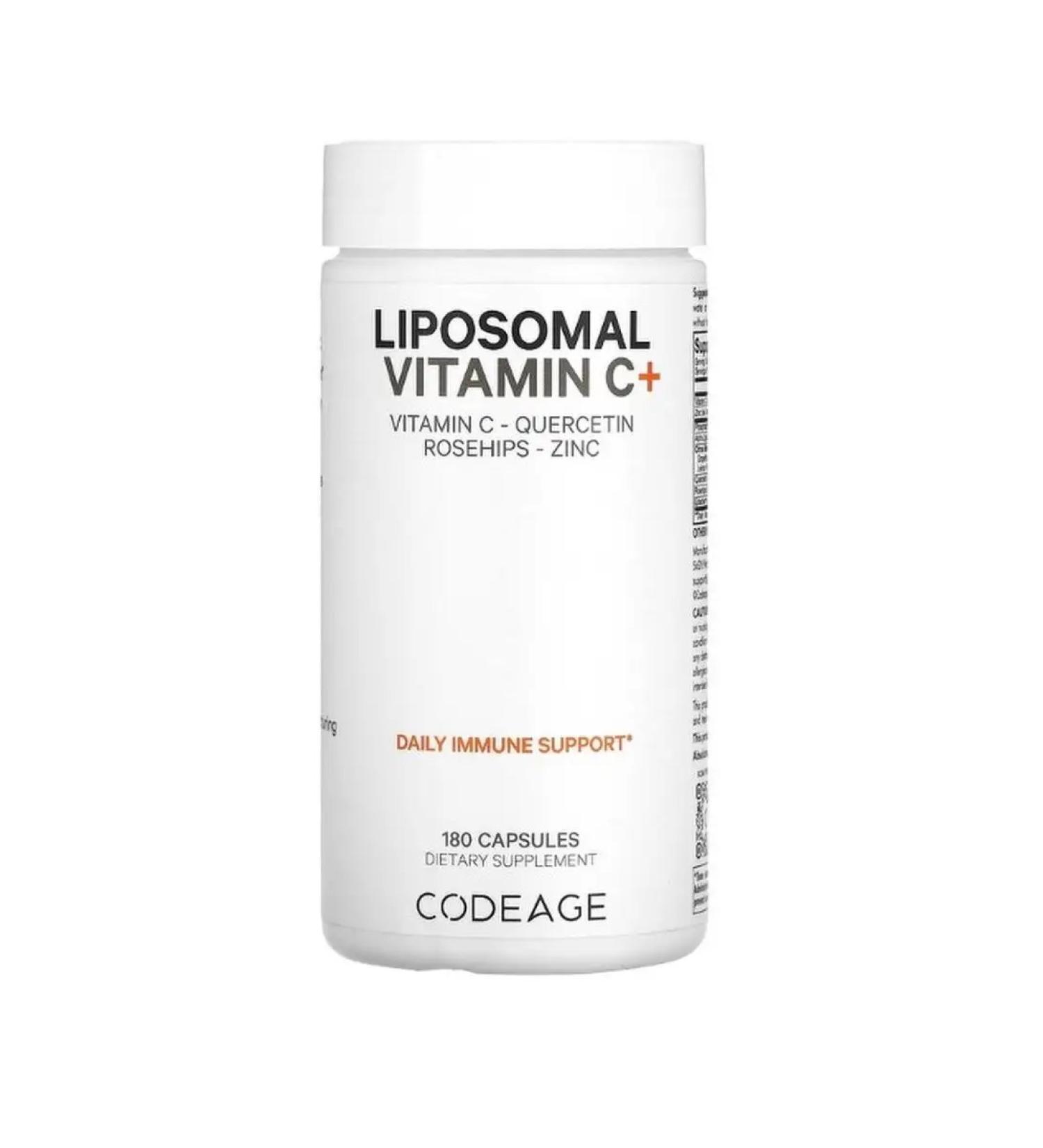 Codeage Liposomal vitamin C+ 180 capsules - Buy Online on GoSupps.com