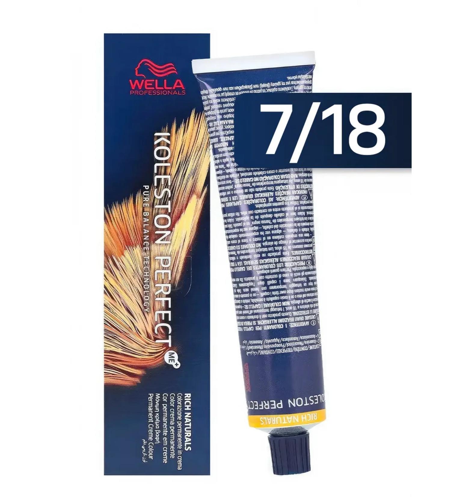 WELLA PROFESSIONALS Persistent Hair Cream Koleston Perfect 7 18 18 - Buy Online on GoSupps.com
