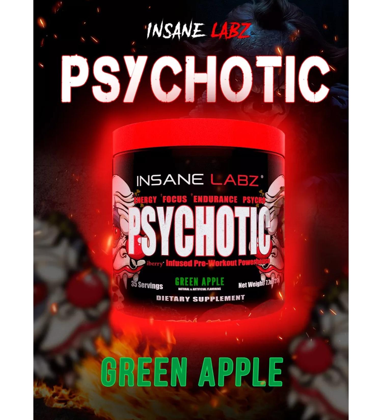 Insane Labz Green Apple Psychotics Psychotics Complex - Buy Online on GoSupps.com