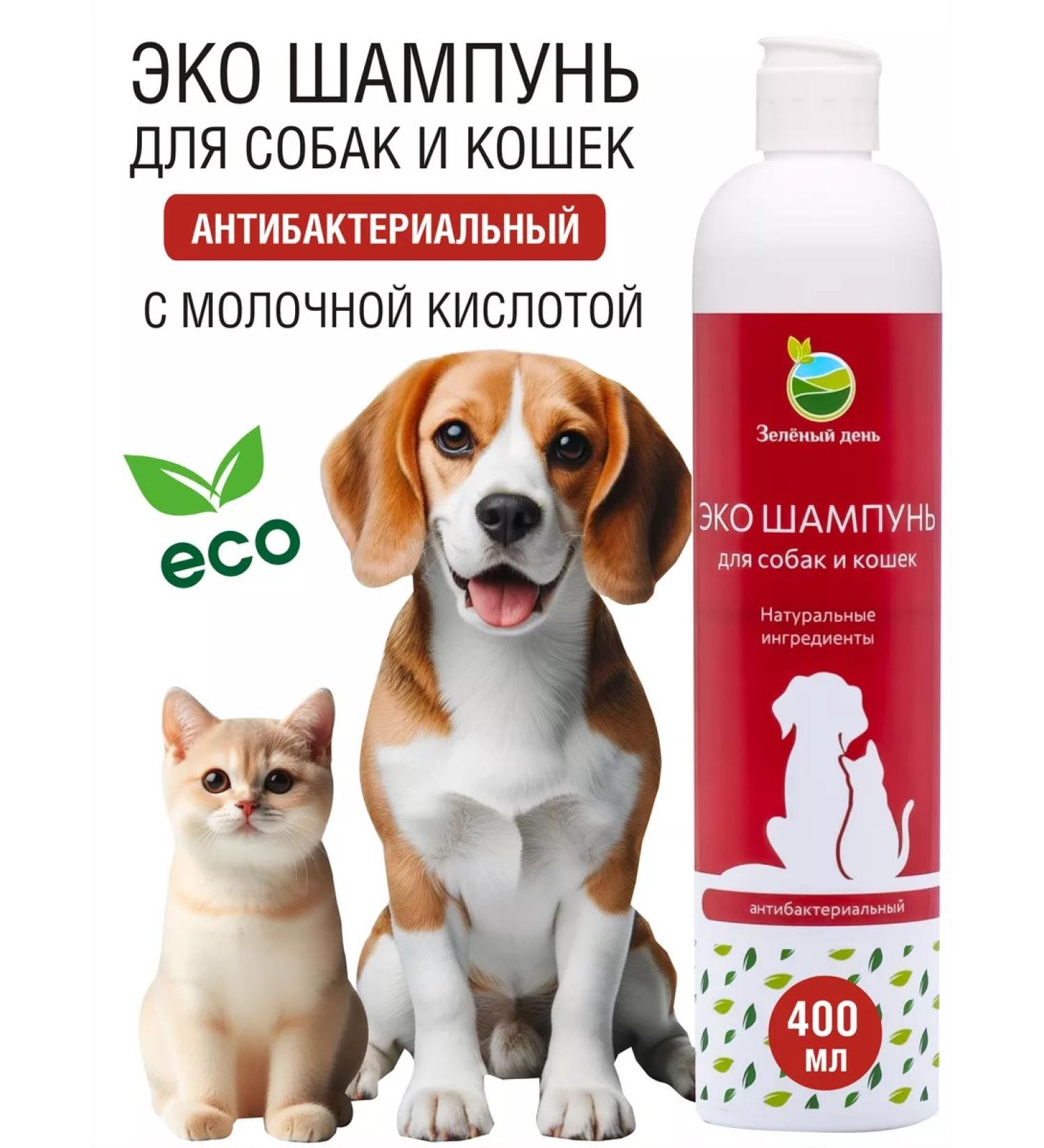 Green Day Antibacterial shampoo with lactic acid for animals - Buy Online on GoSupps.com