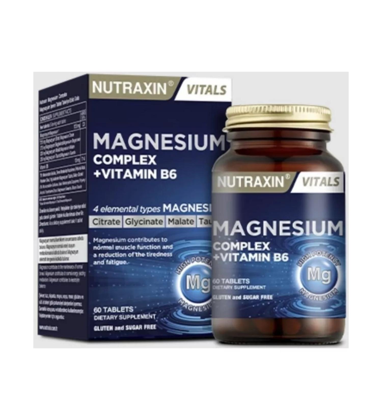 NUTRAXIN Magnesium somplex + vitamin b6 N60 tablets