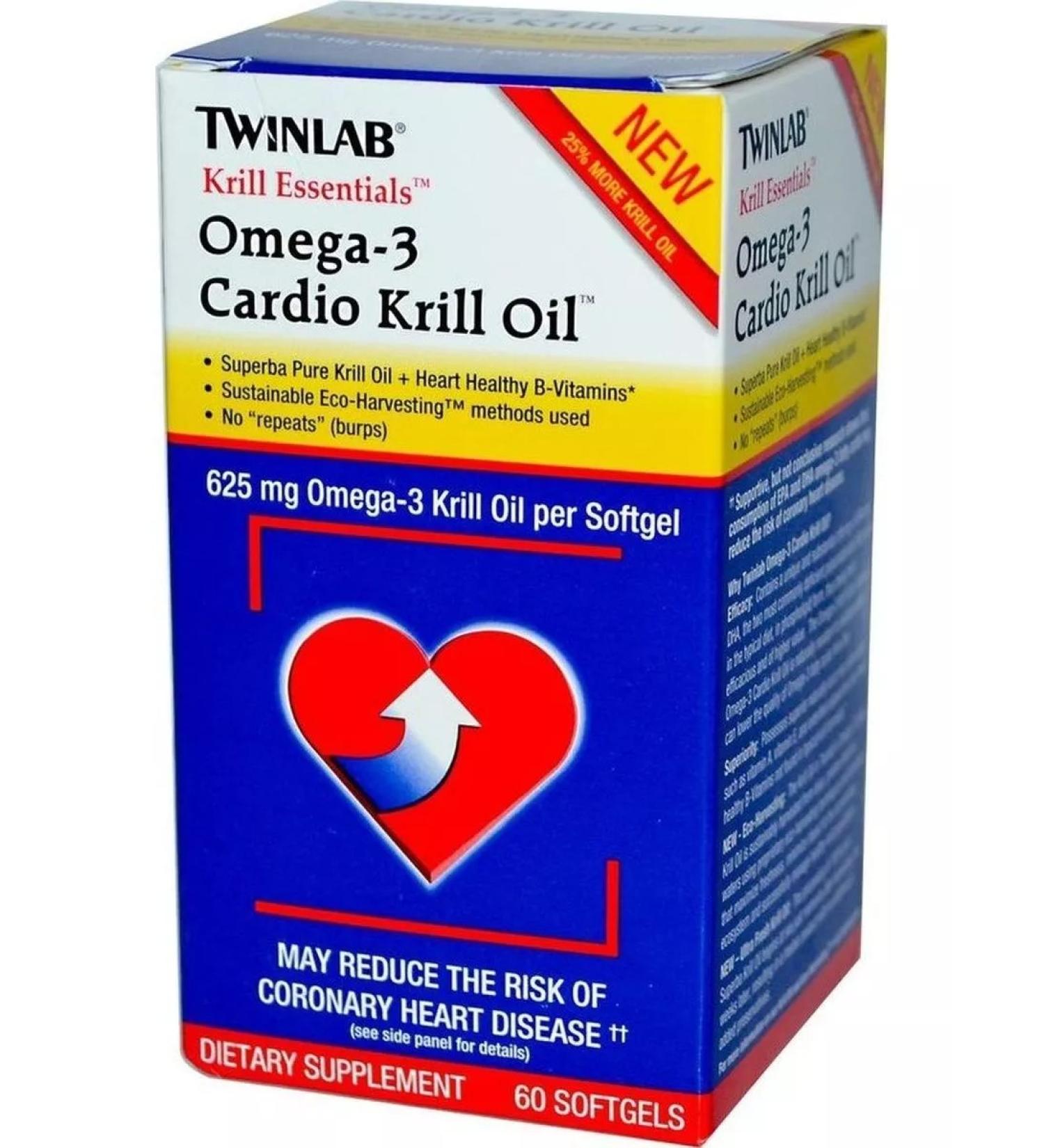 Twinlab Omega-3 fish oil 60 capsules - Buy Online on GoSupps.com