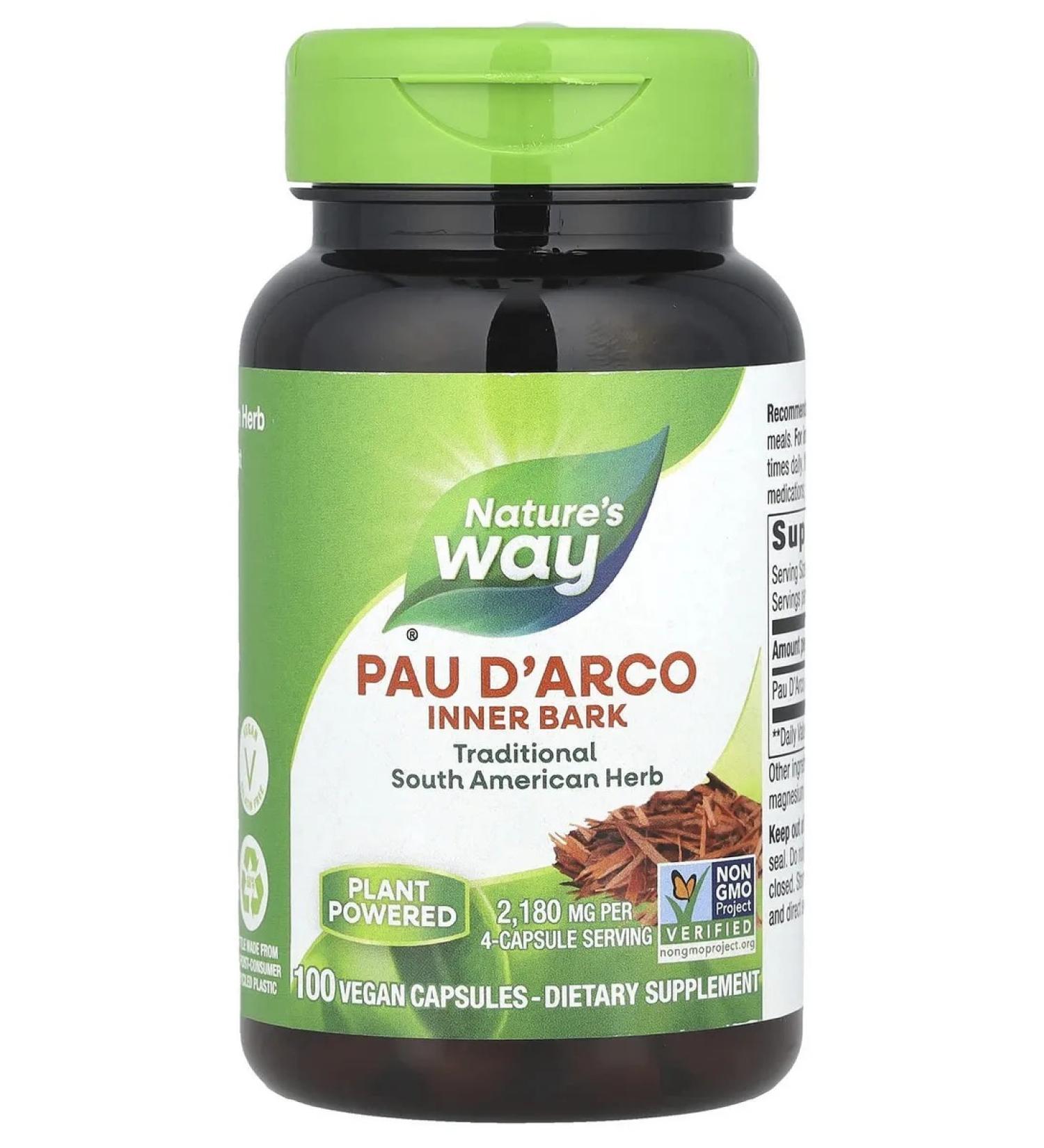 Nature's Way Ant wood bark Pau d'Arco 545 mg 100pcs